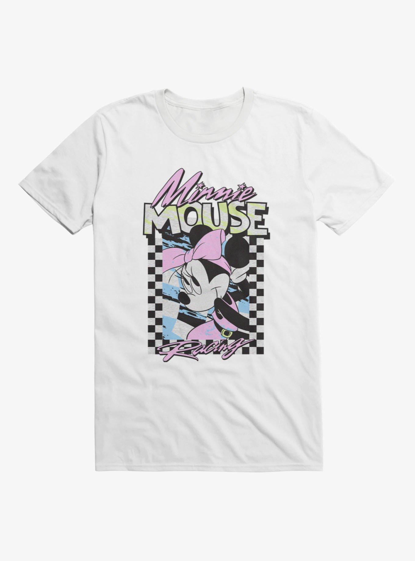 Disney Minnie Mouse Racing Checkered Frame T-Shirt, , hi-res