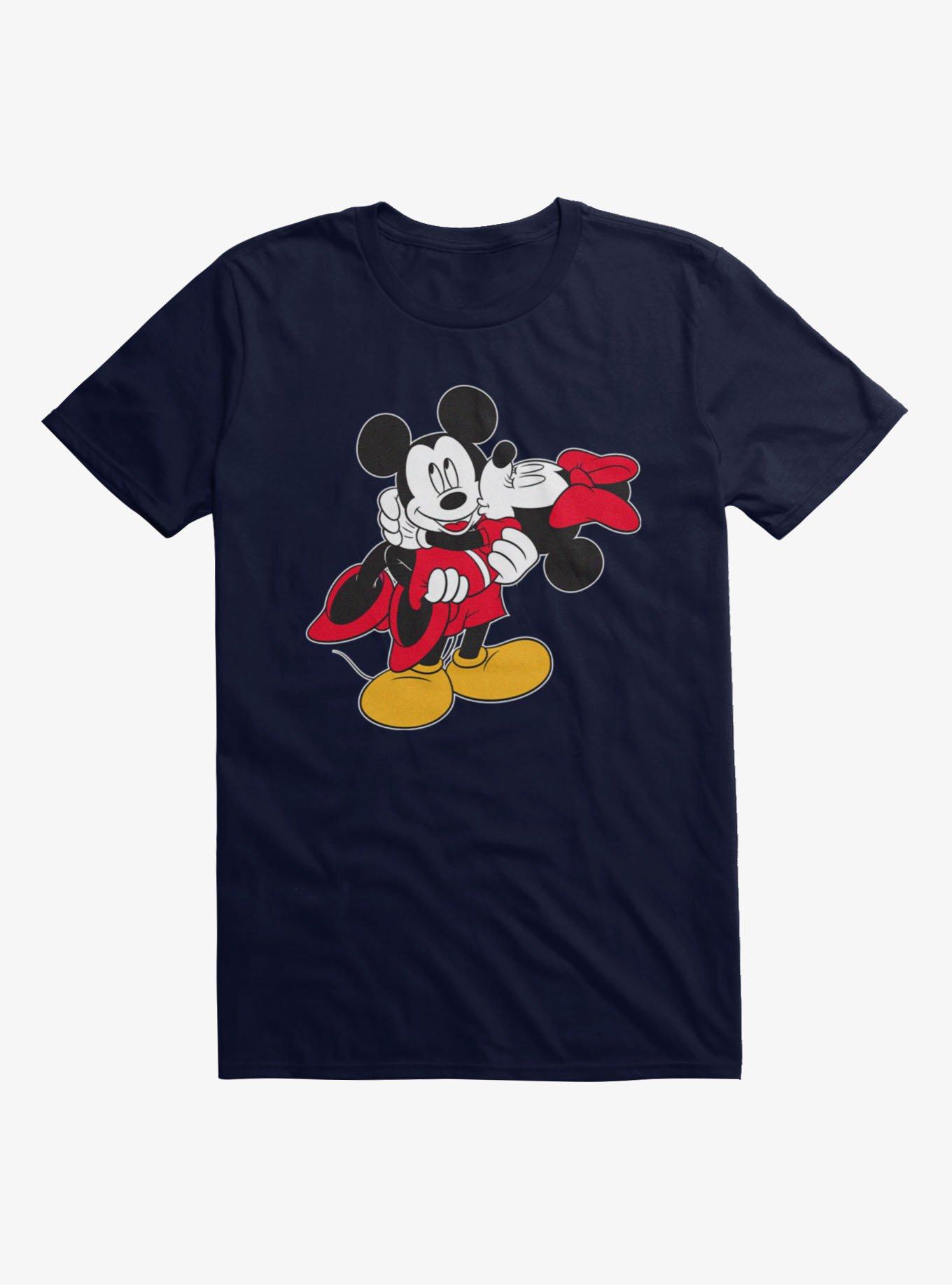 Disney Mickey Mouse Carrying Kiss Minnie T-Shirt, , hi-res