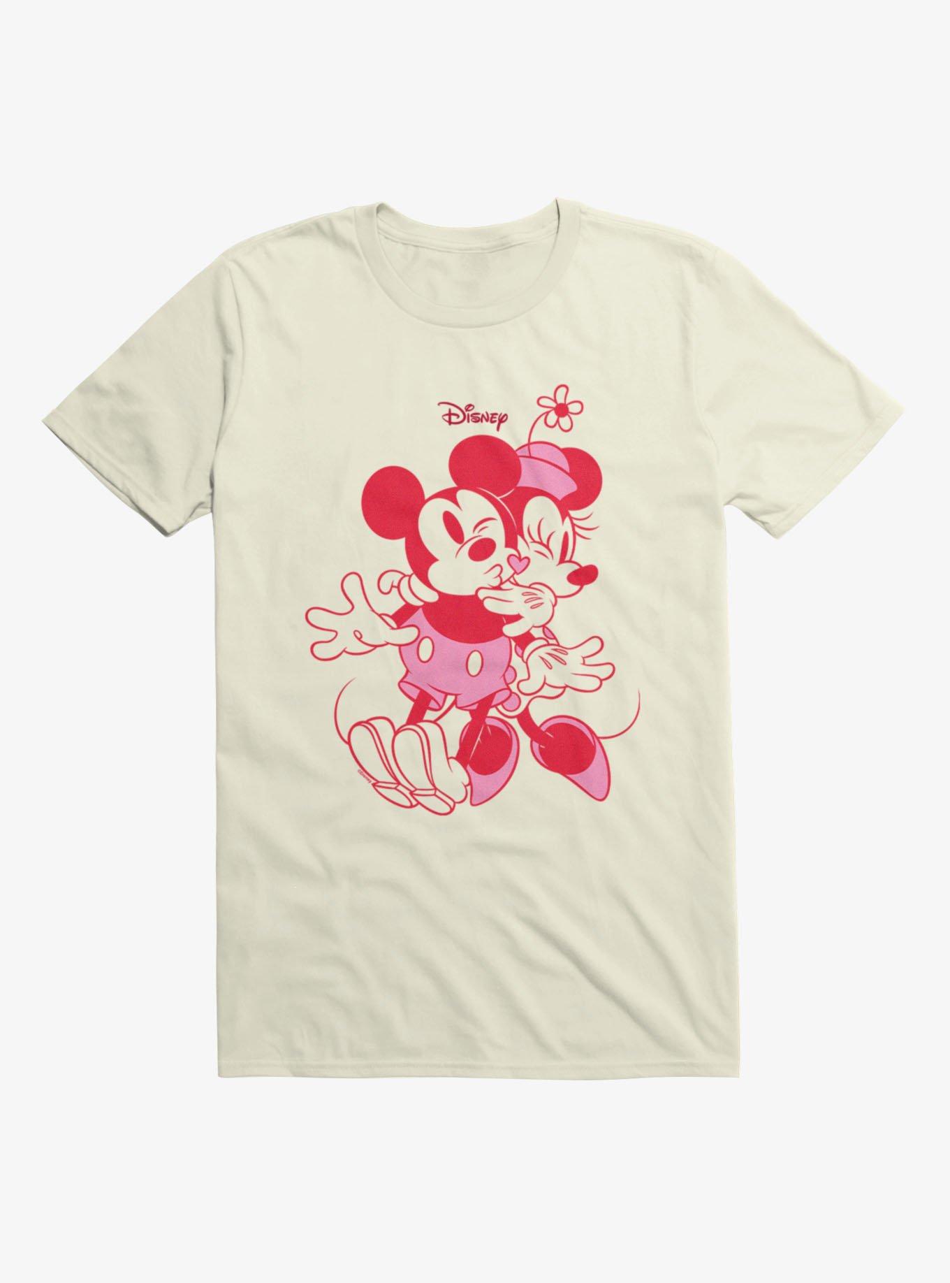 Disney Mickey Mouse Pink Hug And Heart Minnie T-Shirt, , hi-res