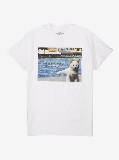 River Of Tears Cat T-Shirt By Goodie Two Sleeves | Hot Topic