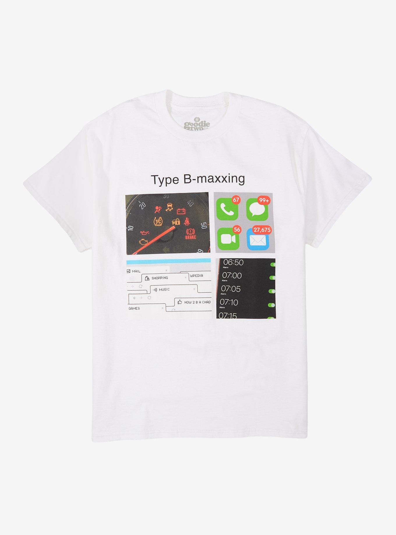Type B-Maxxing Grid T-Shirt By Goodie Two Sleeves