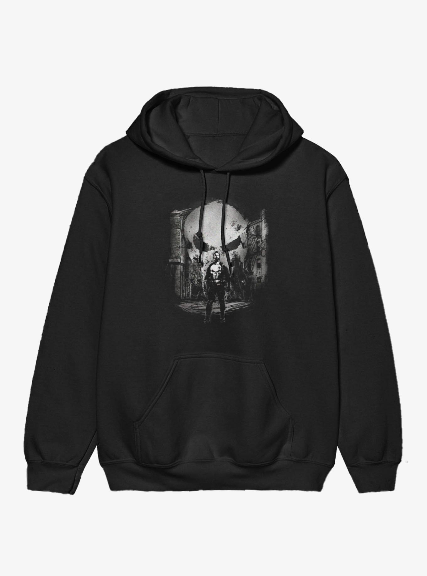 Marvel Punisher City Of Skulls Hoodie, BLACK, hi-res view 1