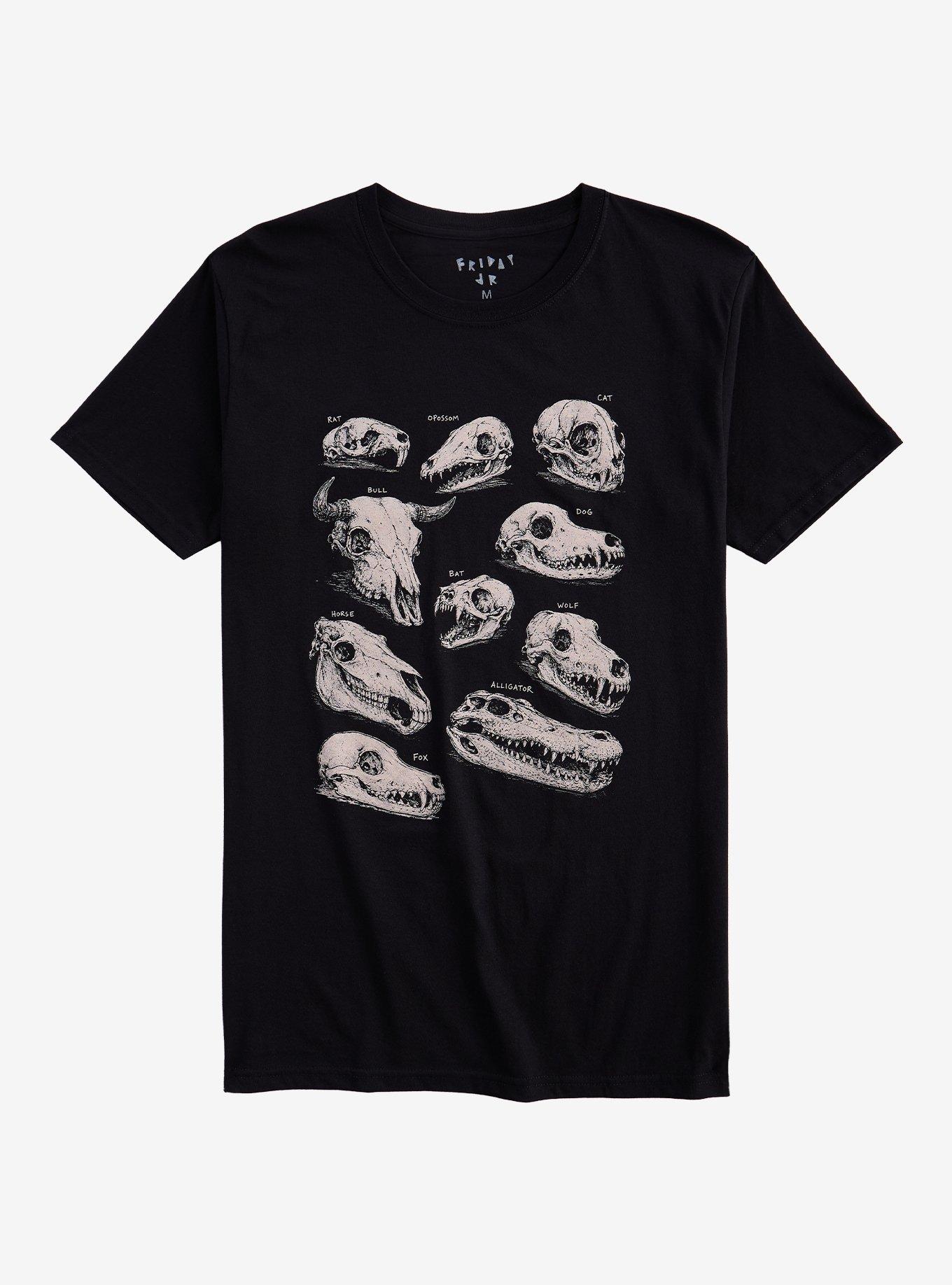 Skull Infographic Grid T-Shirt By Friday Jr.