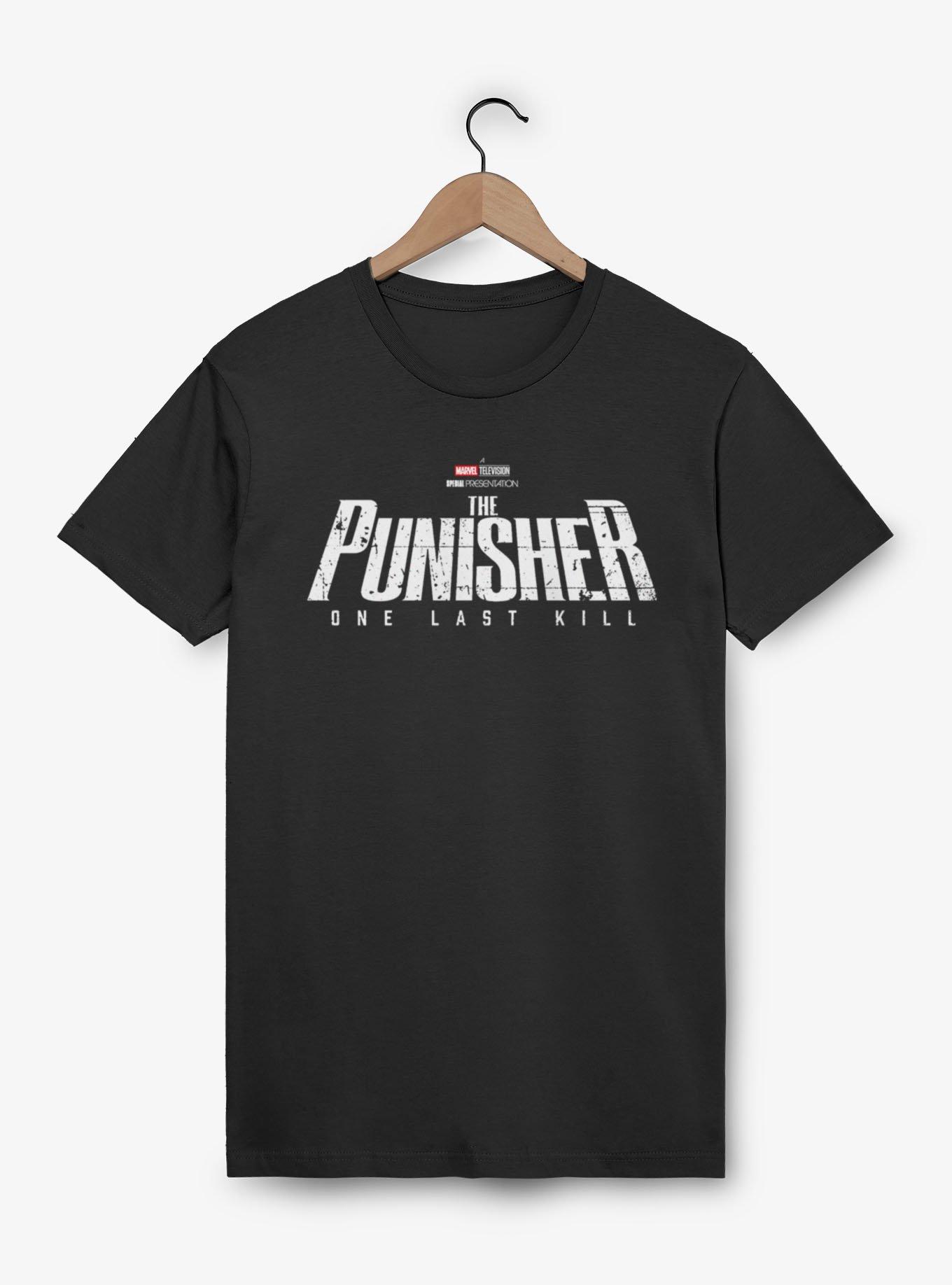 Marvel Punisher Show Logo T-Shirt, BLACK, hi-res view 1