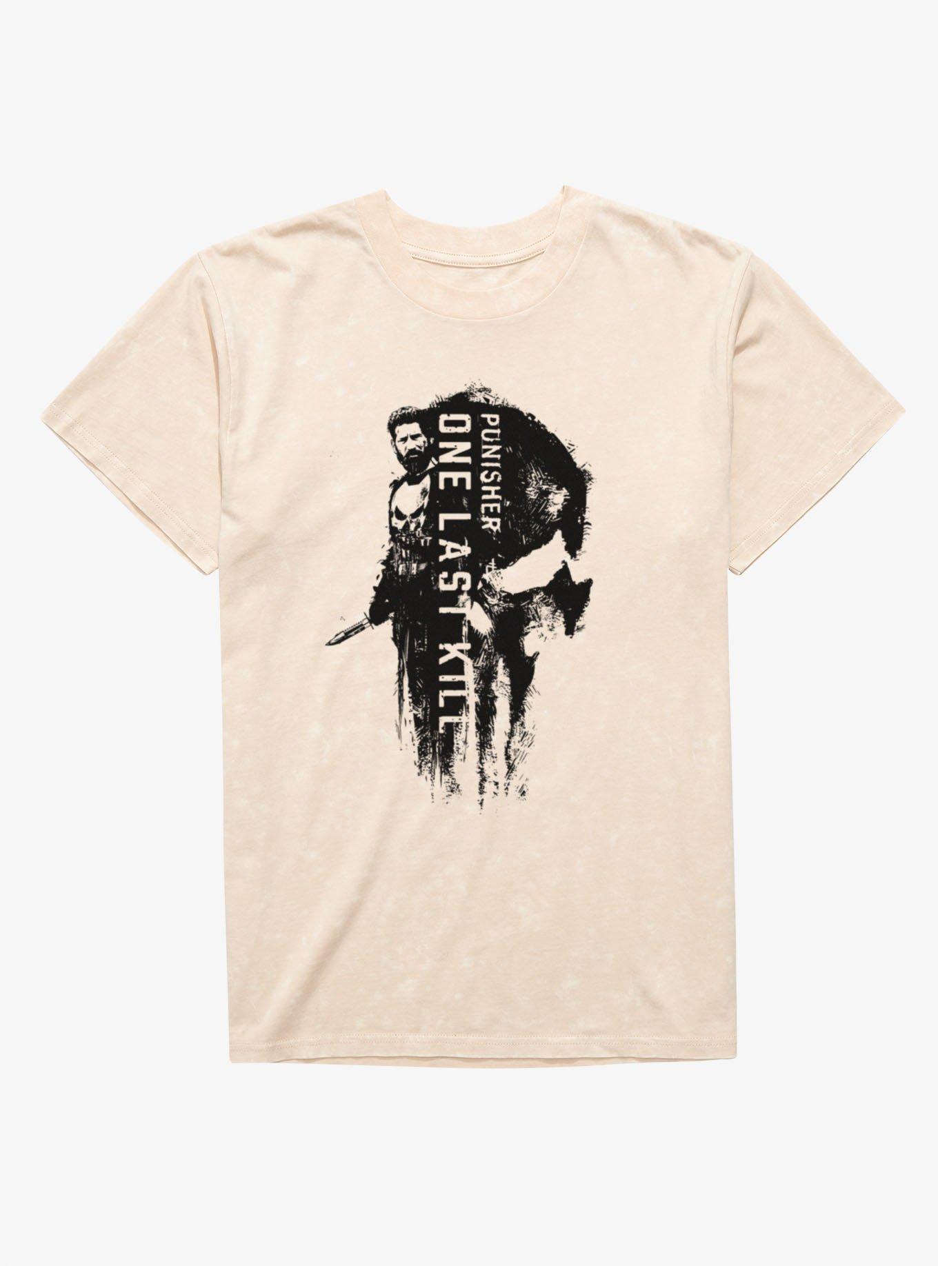 Marvel Punisher Skull By His Side Mineral Wash T-Shirt, , hi-res