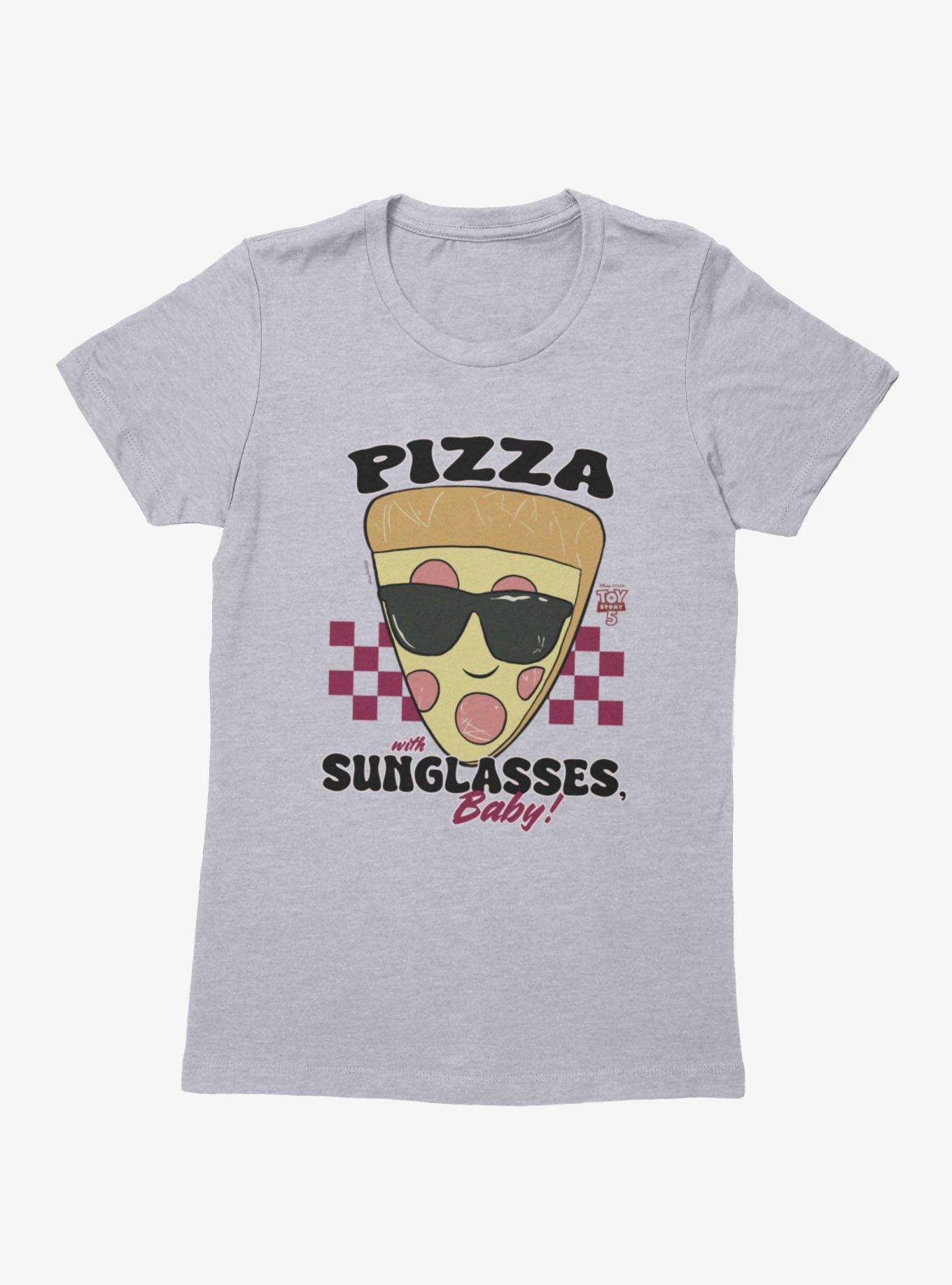 Disney Pixar Toy Story 5 Pizza With Sunglasses Baby Checkered Womens T-Shirt, , hi-res