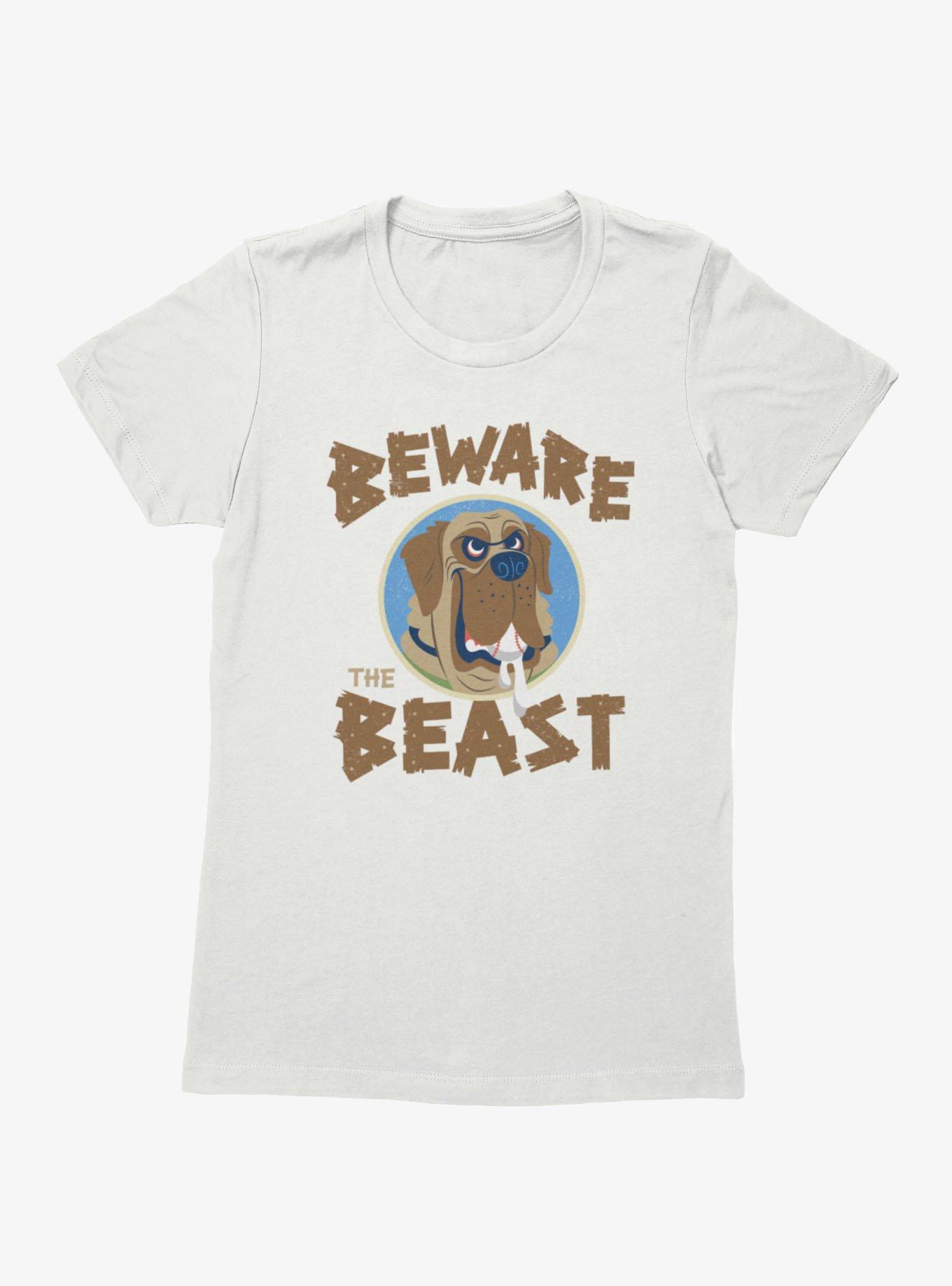 The Sandlot Beware The Beast Drooling Dog Cartoon Womens T-Shirt, , hi-res