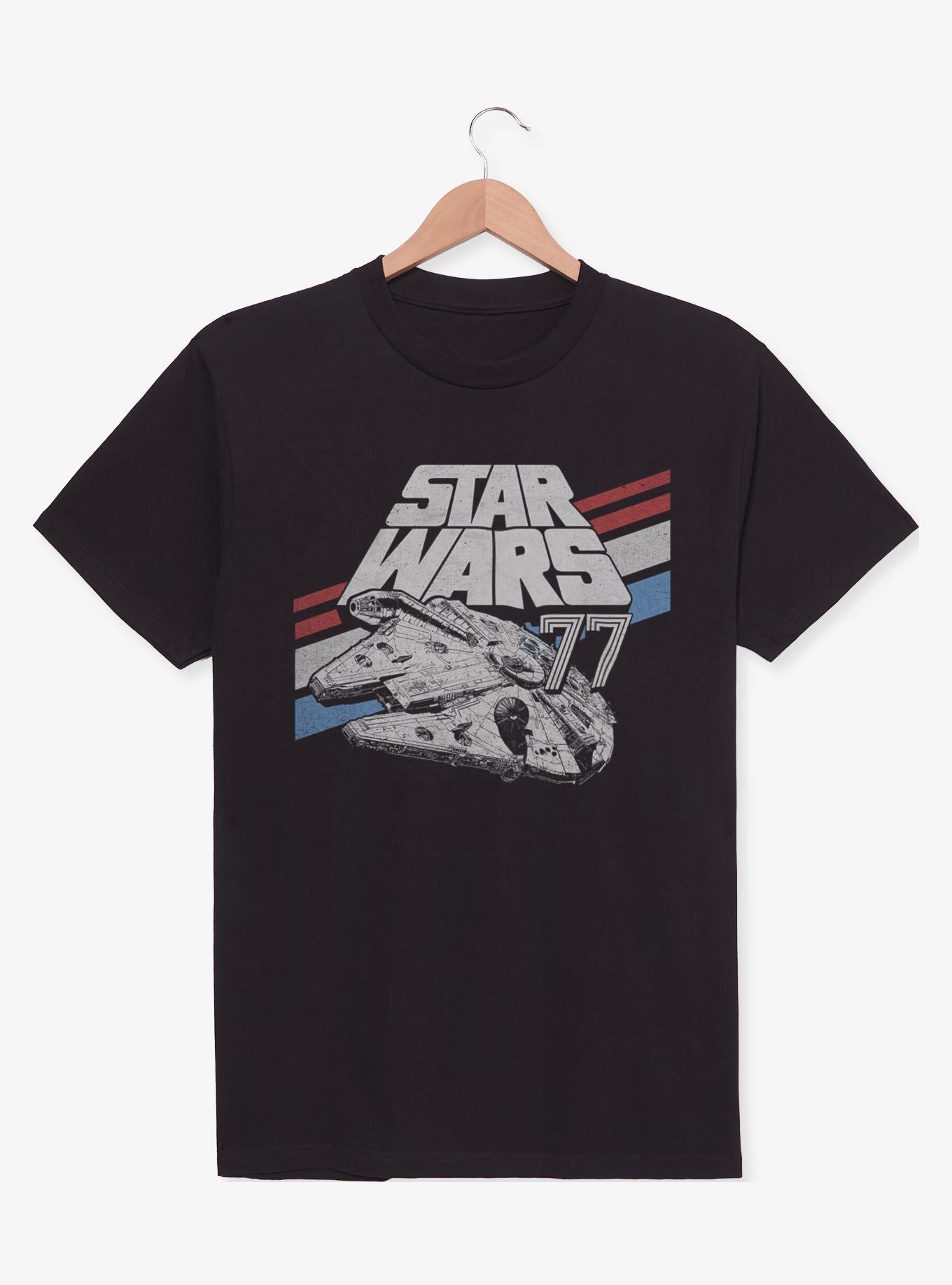 Star Wars Millennium Falcon 77 Red White & Blue T-Shirt, , hi-res