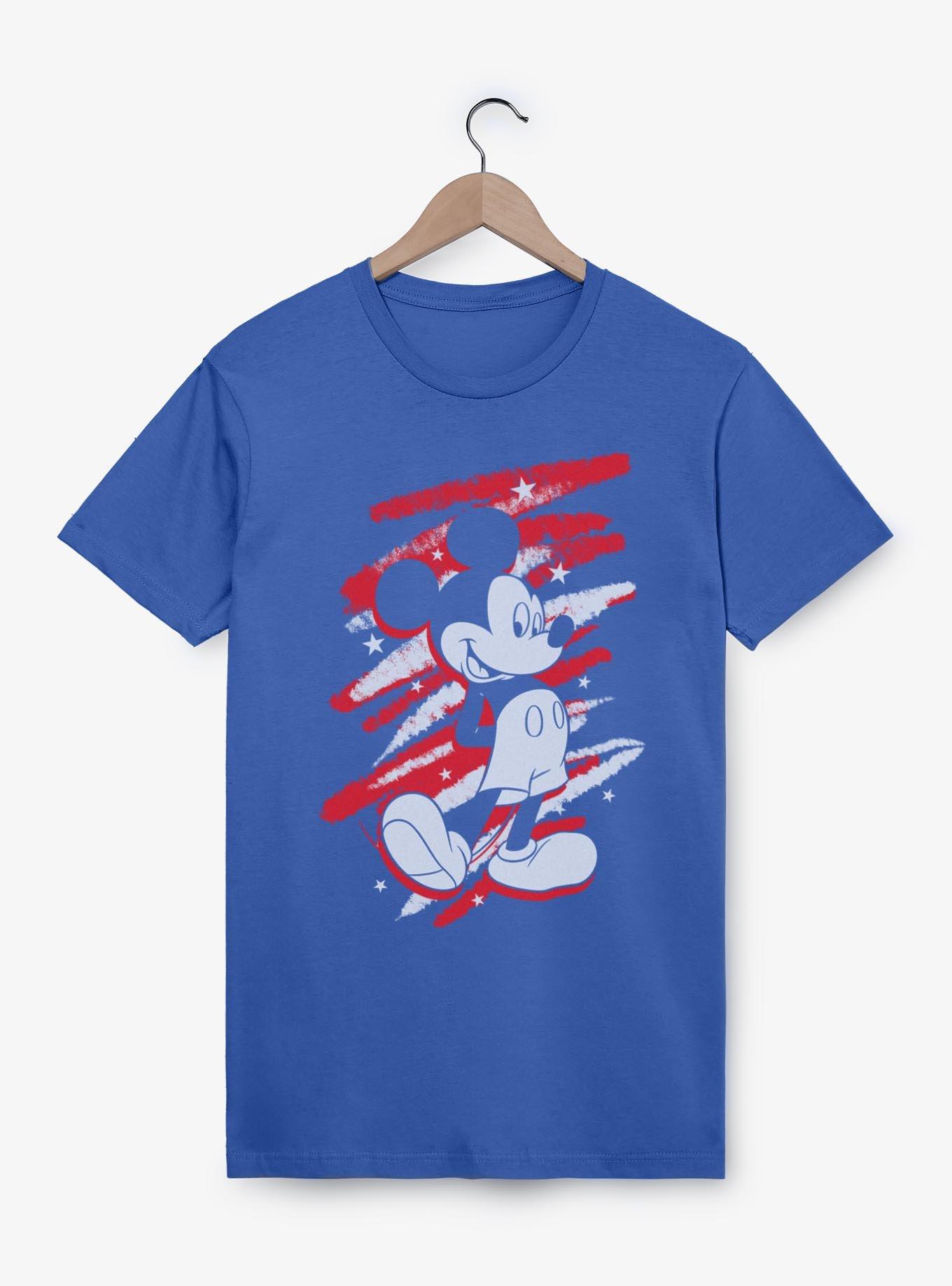 Disney Mickey Mouse Red White And Blue Scribbles T-Shirt, , hi-res