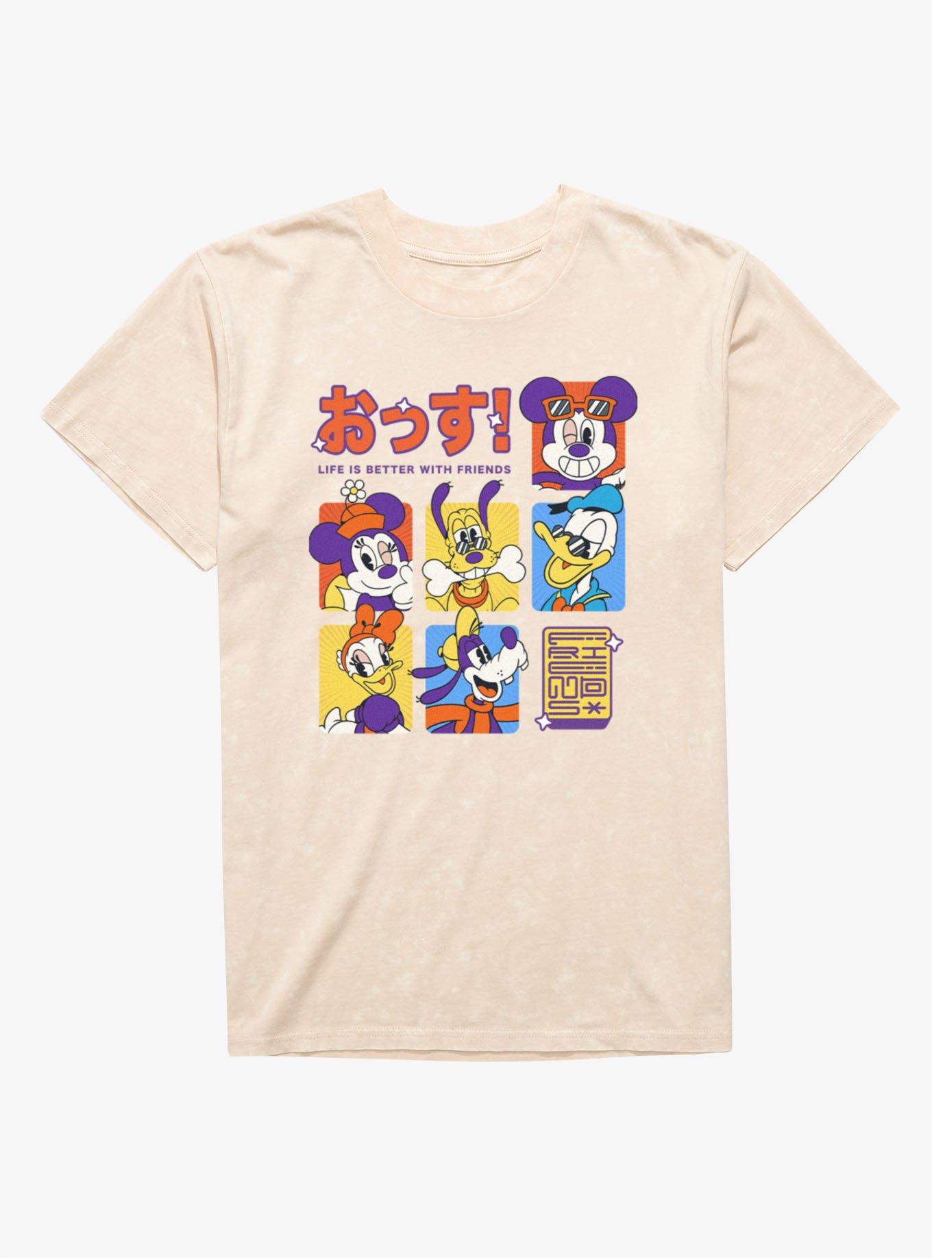 Disney Mickey Mouse Life Is Better Anime Color Squares T-Shirt, , hi-res