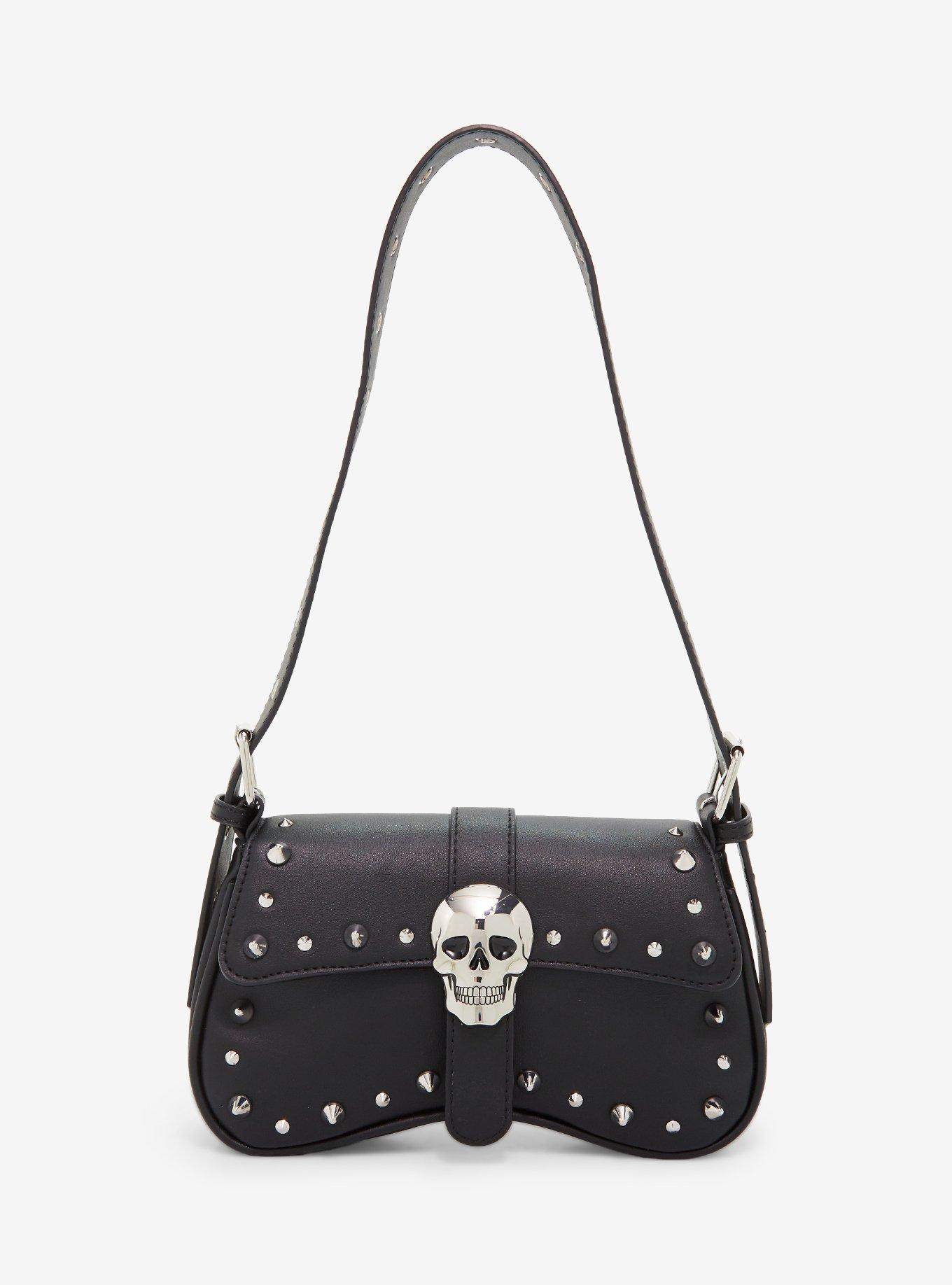 Social Collision Skull Stud Shoulder Bag | Hot Topic