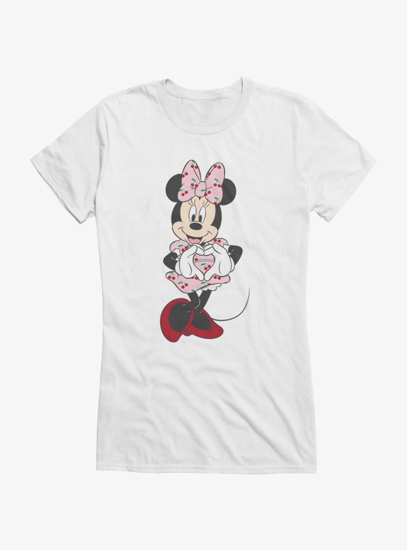 Disney Minnie Mouse Heart Hands Cherry Drop Dress Girls T-Shirt, , hi-res
