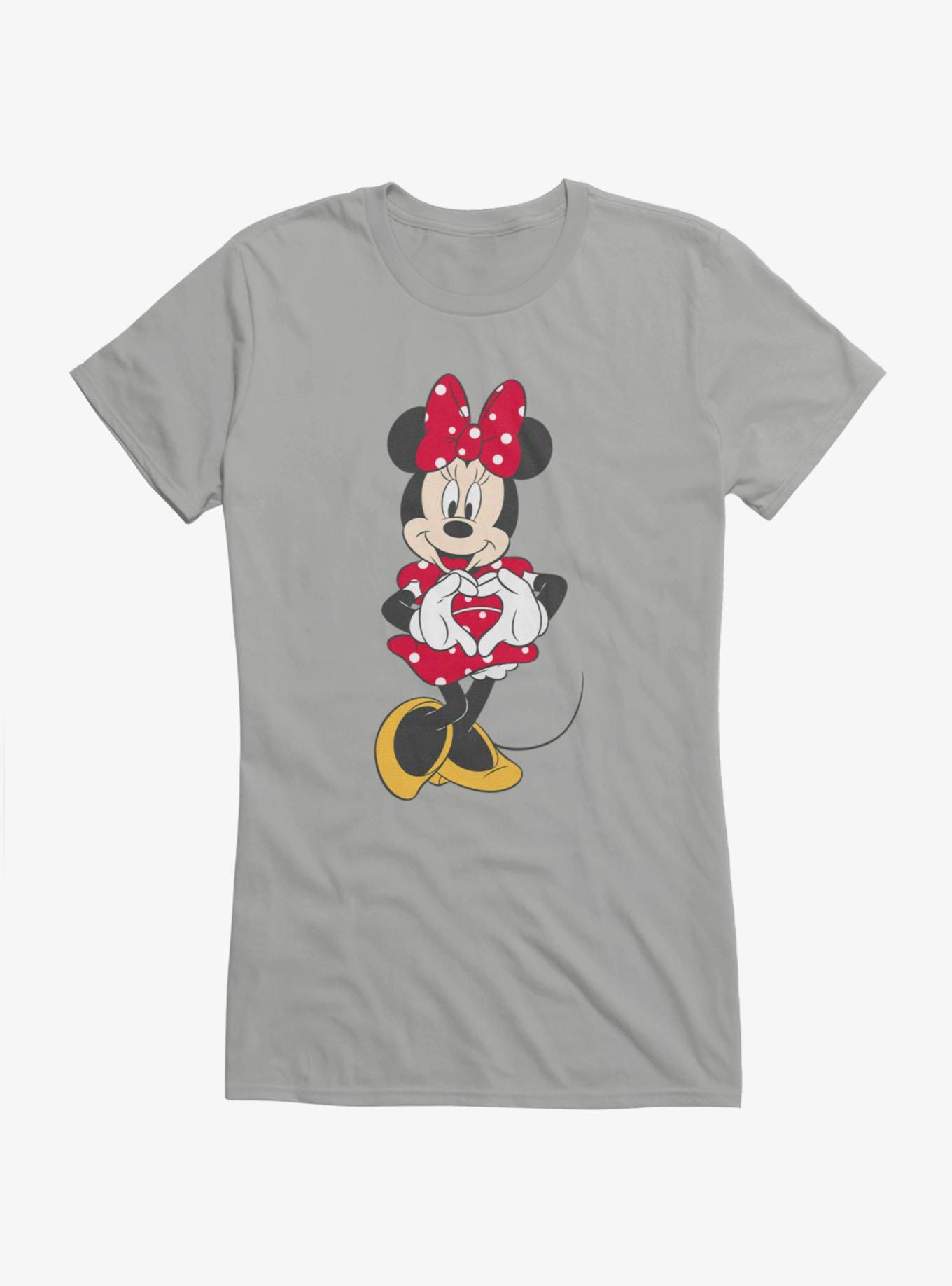 Disney Minnie Mouse Heart Hands Polka Dot Dress Girls T-Shirt, , hi-res