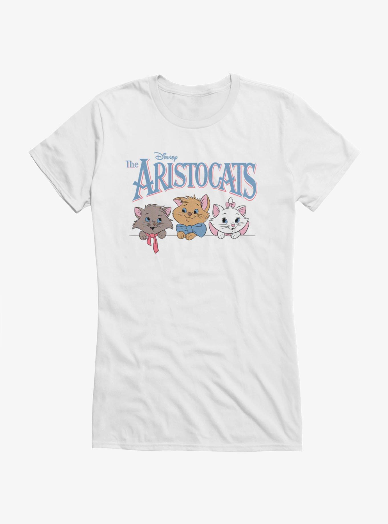 Disney Aristocats Logo Kitten Face Lineup Girls T-Shirt, , hi-res