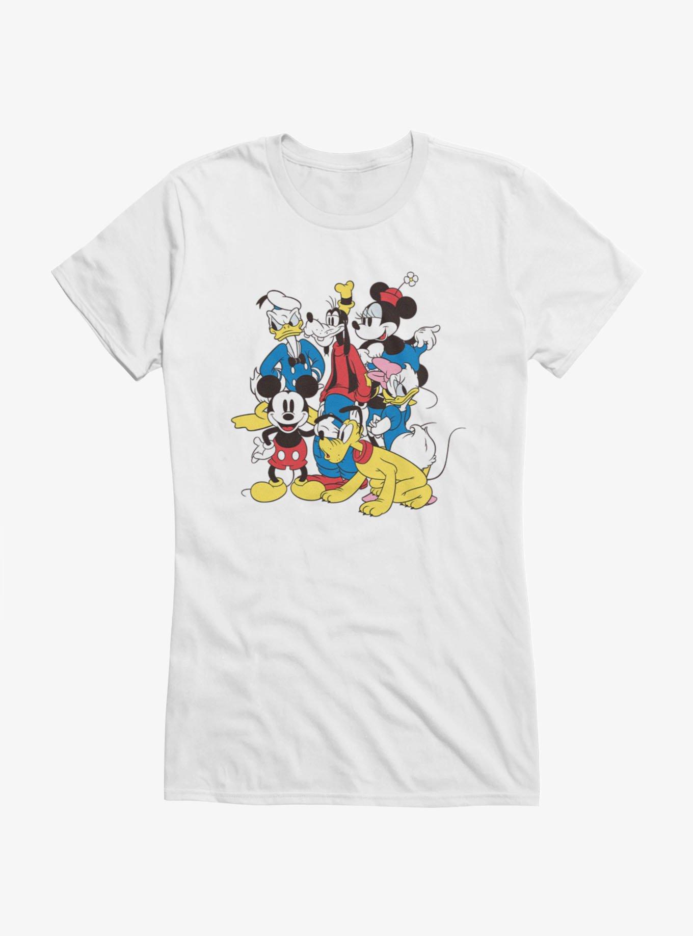 Disney Mickey Mouse Vintage Character Group Girls T-Shirt, , hi-res