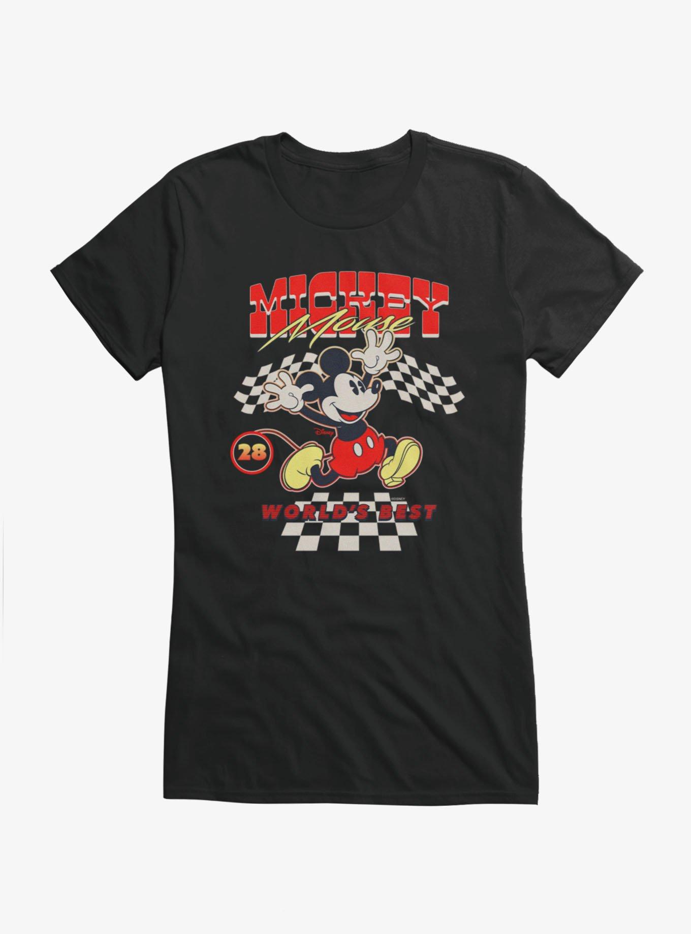 Disney Mickey Mouse Worlds Best Racer 28 Vintage Girls T-Shirt, , hi-res