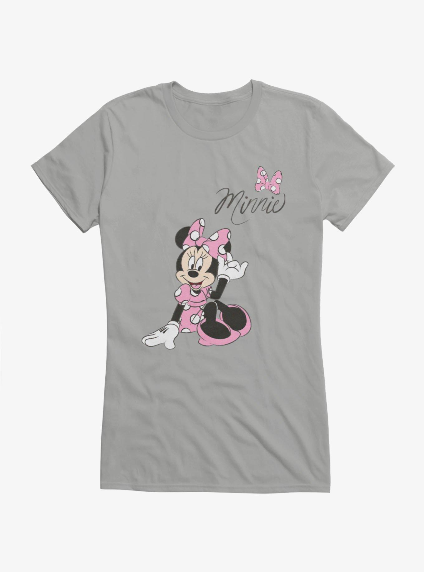 Disney Minnie Mouse Pink Dress Polka Dots Girls T-Shirt, , hi-res