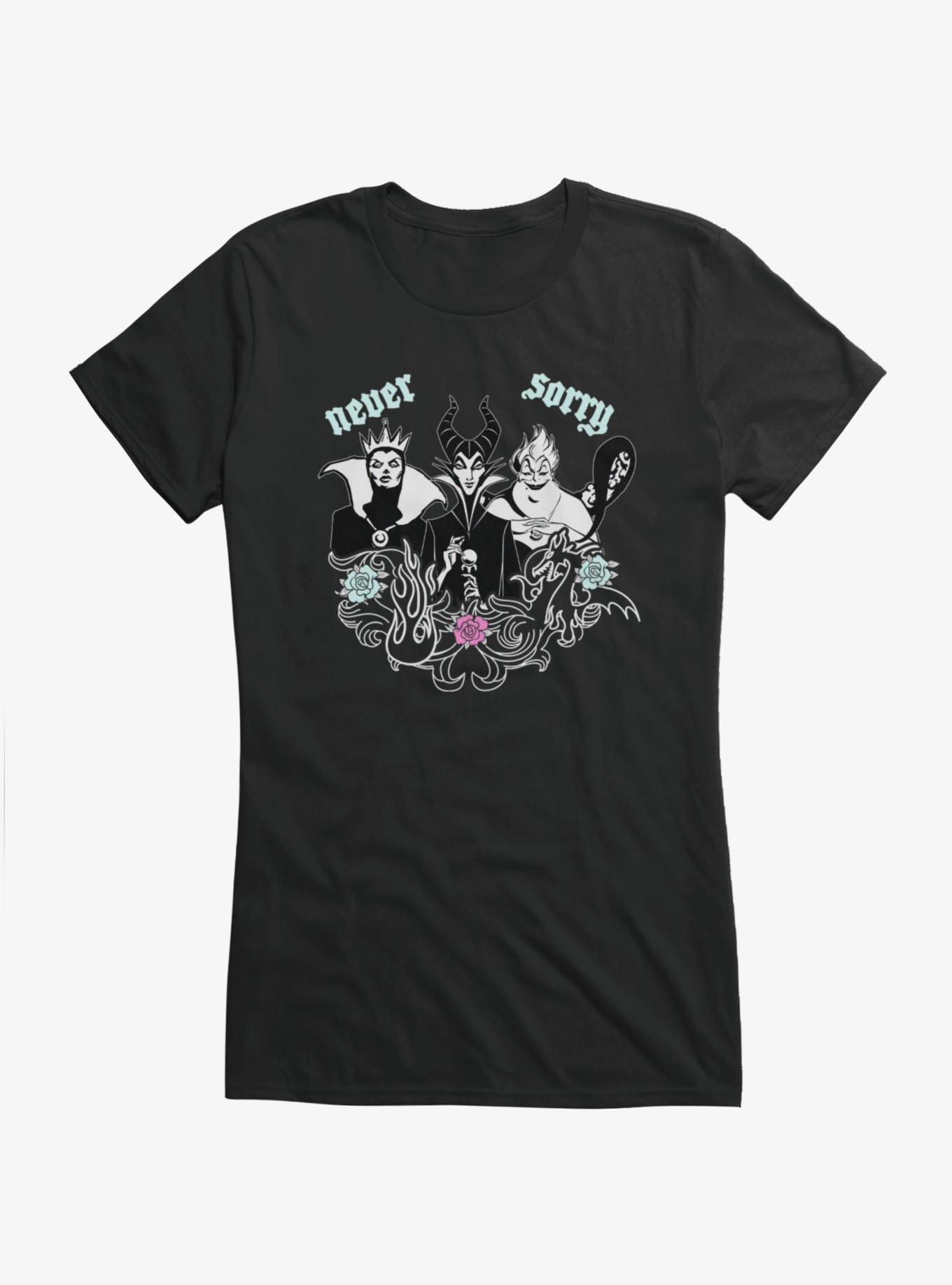 Disney Villains Never Sorry Girls T-Shirt, , hi-res