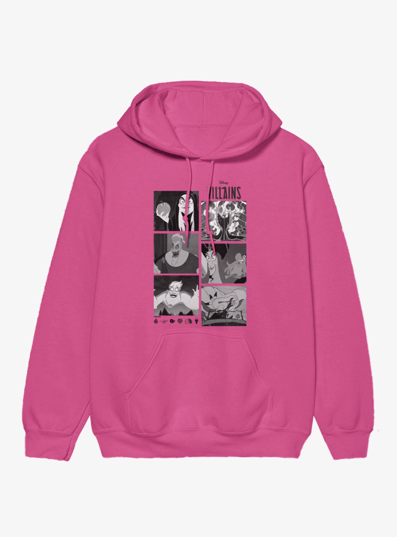 Disney Villains Black And White Icons Hoodie, , hi-res