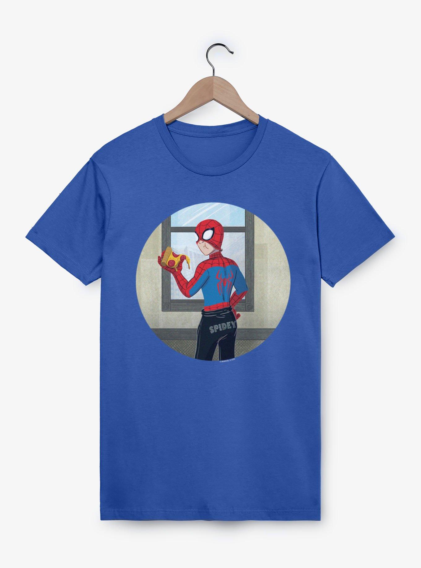 Marvel Spider-Man Brand New Day Studded Sweats Spidey With Pizza T-Shirt, , hi-res