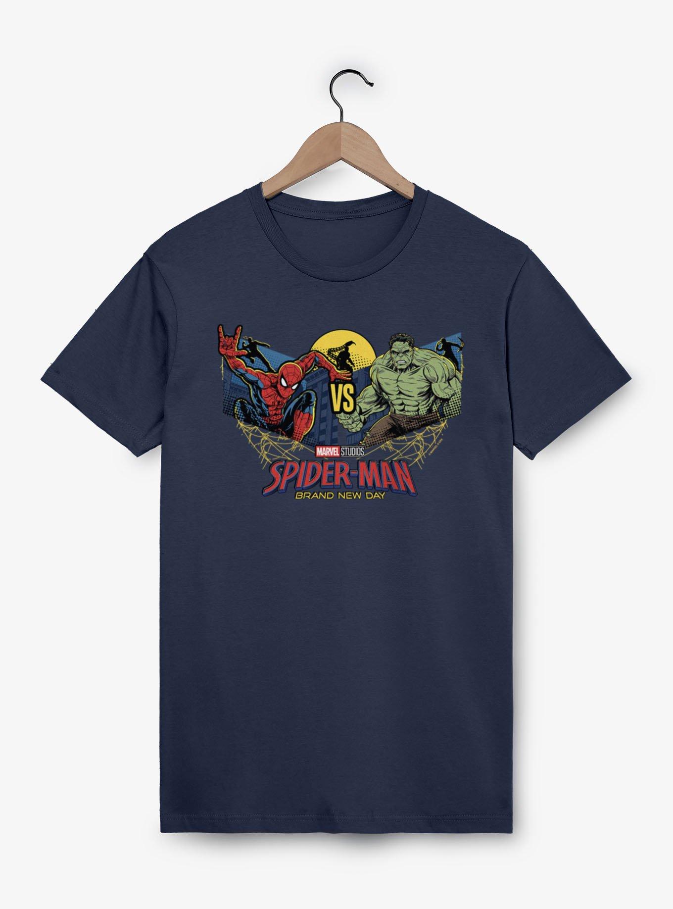 Marvel Spider-Man Brand New Day Vs Hulk Moonlit Fight T-Shirt, , hi-res
