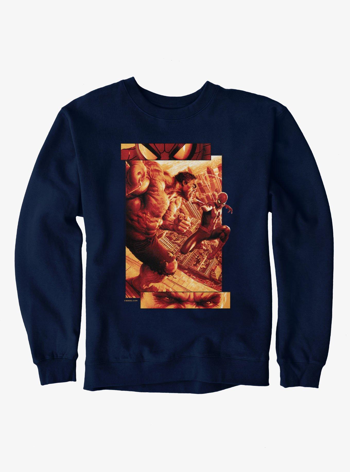 Marvel Spider-Man Brand New Day Stare Down On City Overlook Sweatshirt, , hi-res