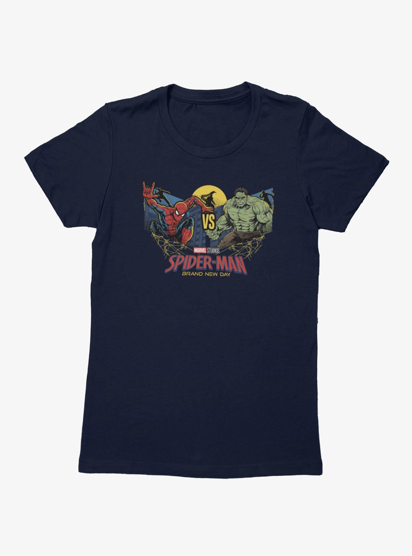 Marvel Spider-Man Brand New Day Vs Hulk Moonlit Fight Womens T-Shirt, , hi-res