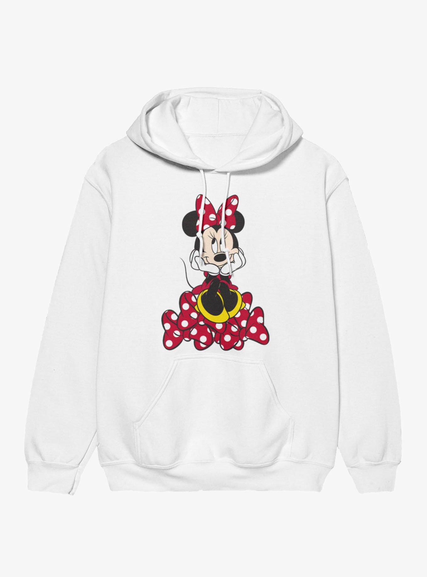 Disney Minnie Mouse Happy Pile Of Bows Hoodie, , hi-res
