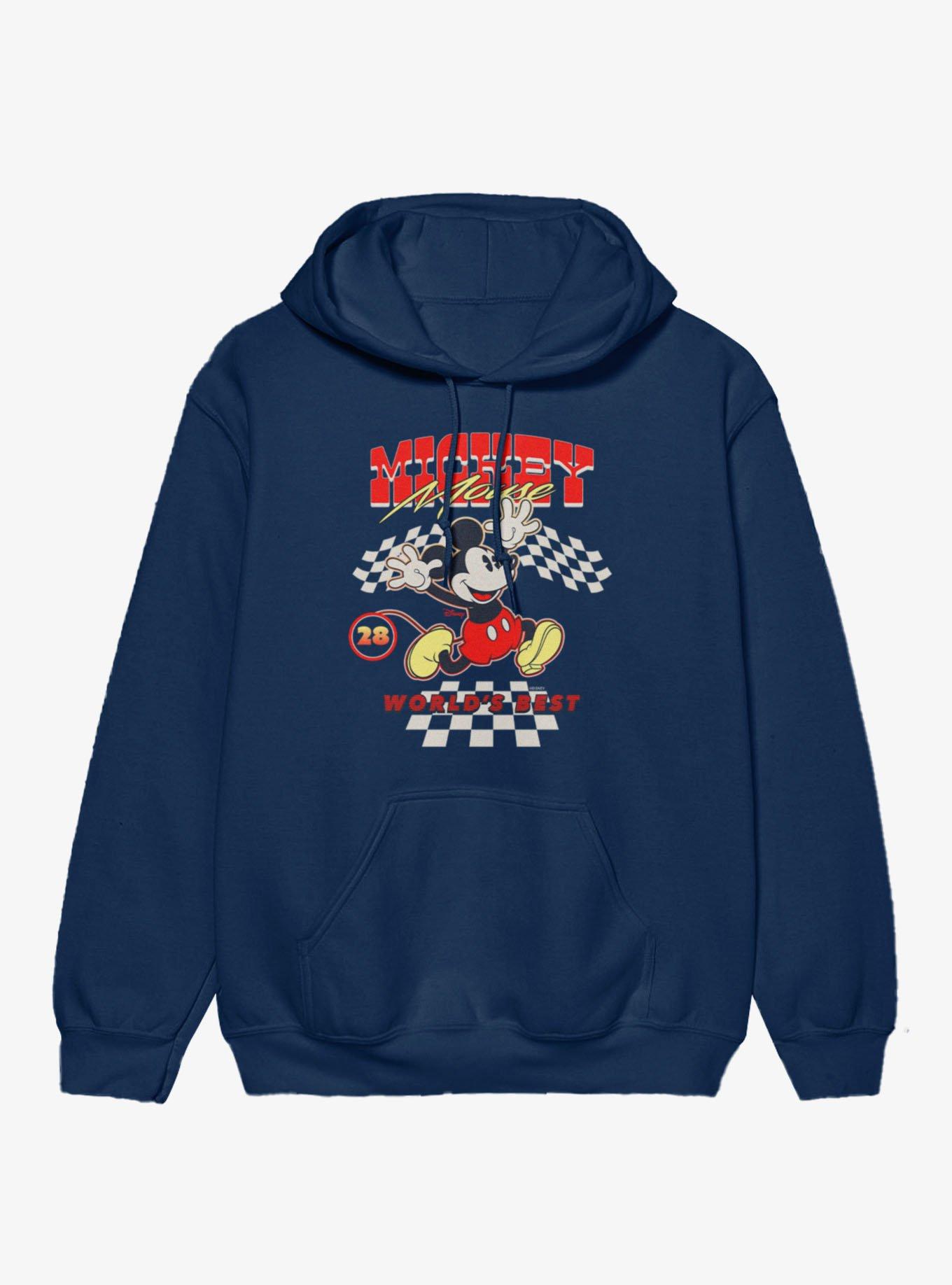 Disney Mickey Mouse Worlds Best Racer 28 Vintage Hoodie | Hot Topic