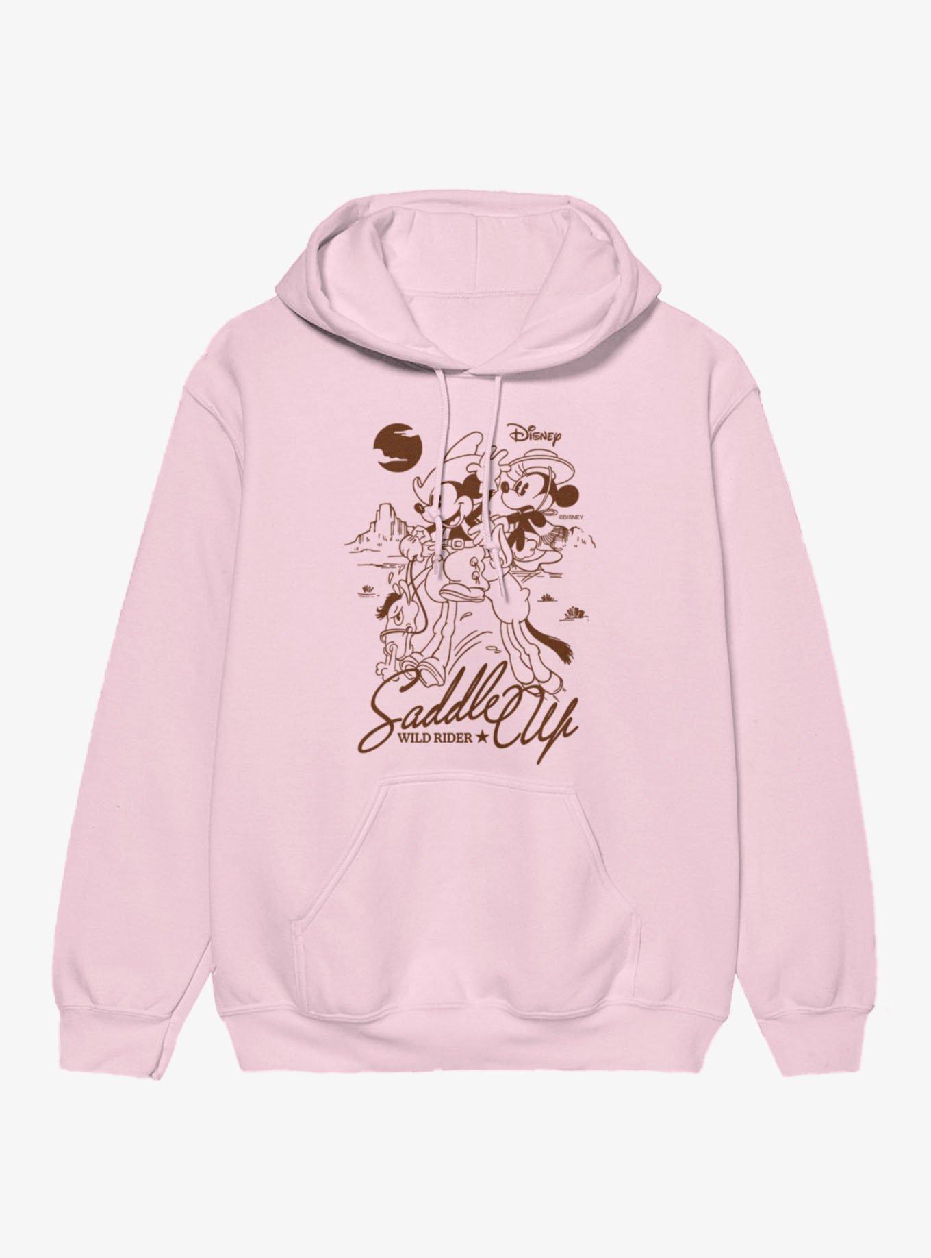 Disney Mickey Mouse Saddle Up Wild Rider Line Art Hoodie, , hi-res