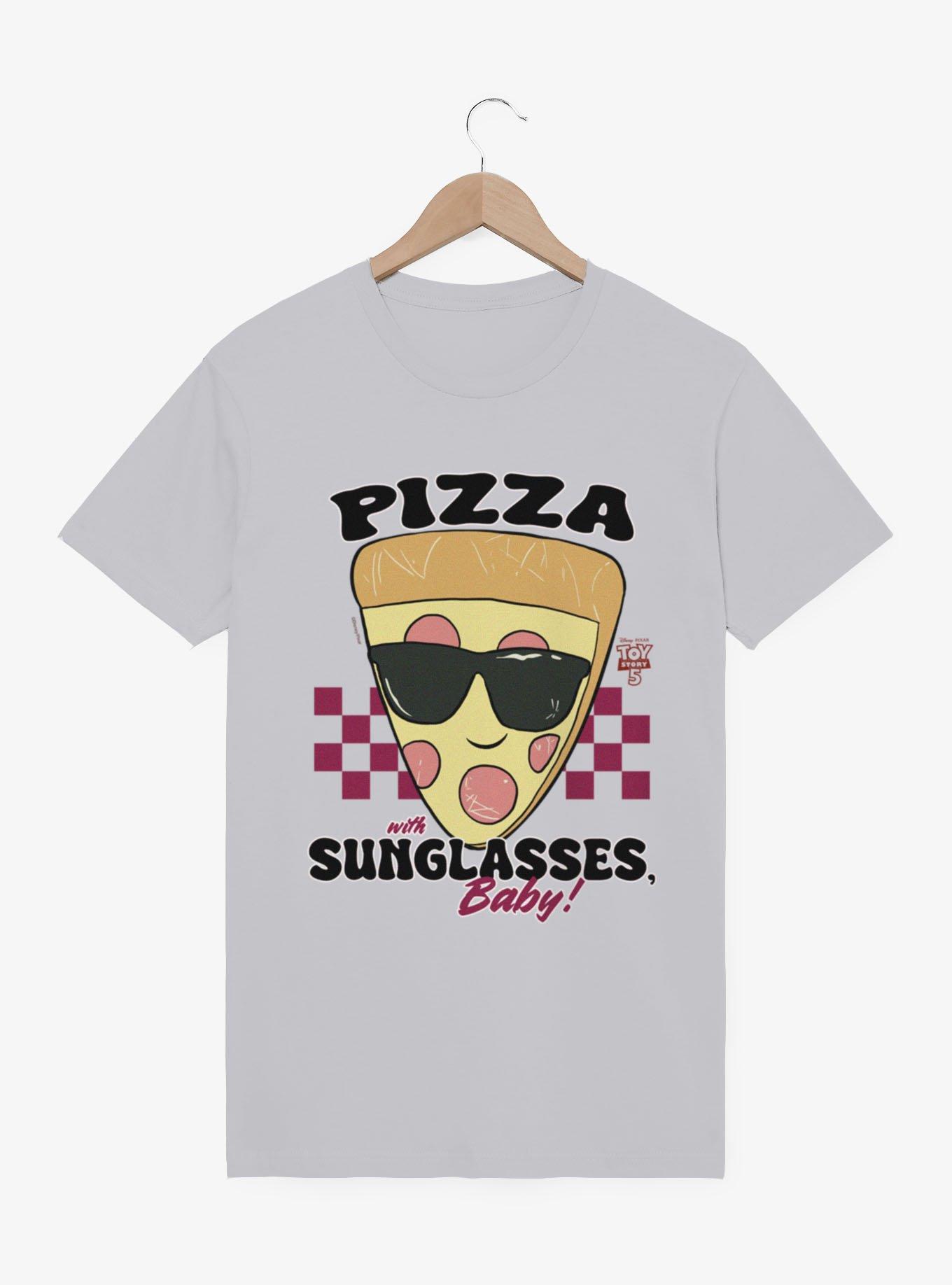 Disney Pixar Toy Story 5 Pizza With Sunglasses Baby Checkered T-Shirt, , hi-res
