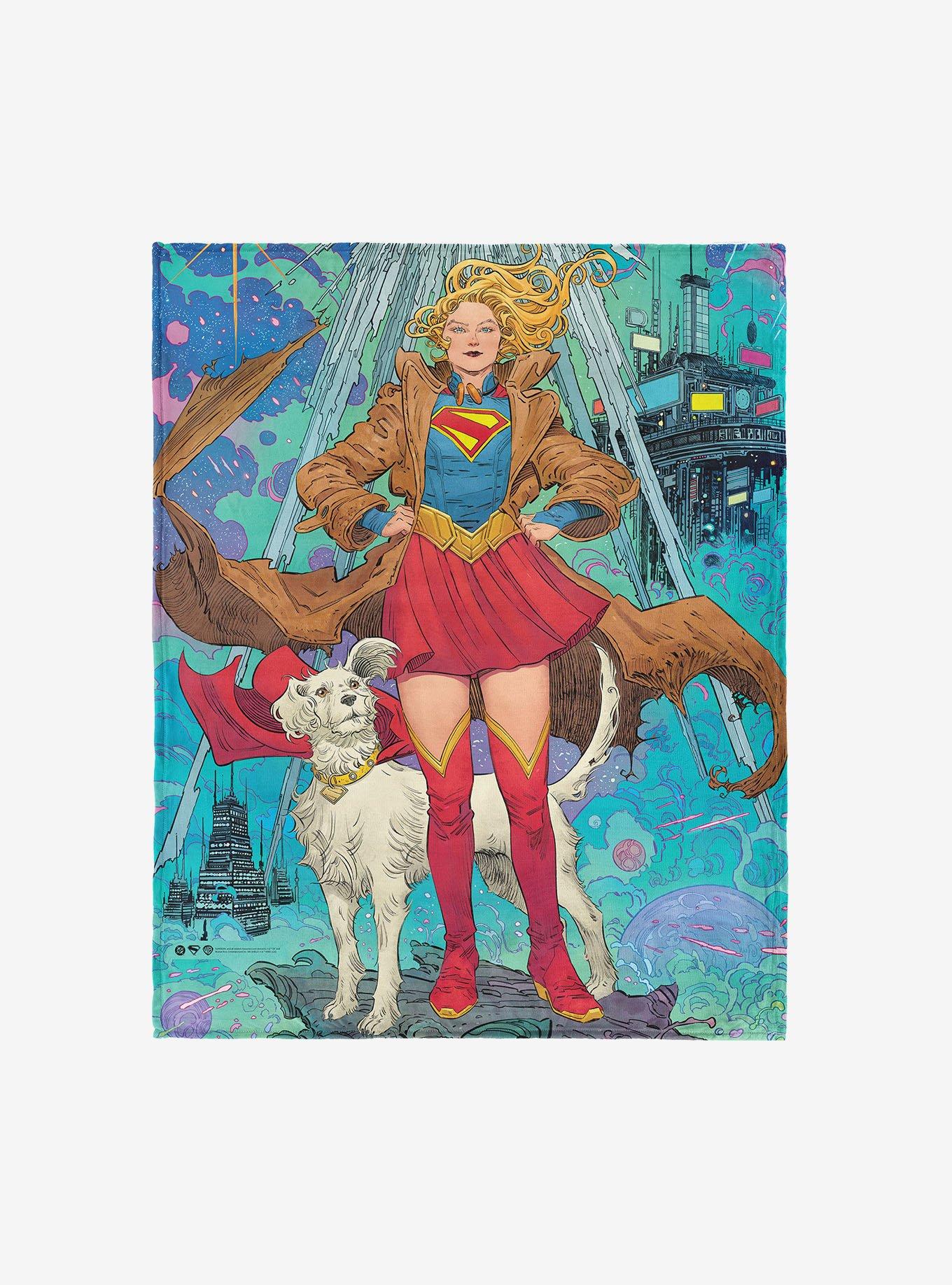 DC Comics Supergirl Pose 46x60" Silk Touch Throw Blanket, , hi-res