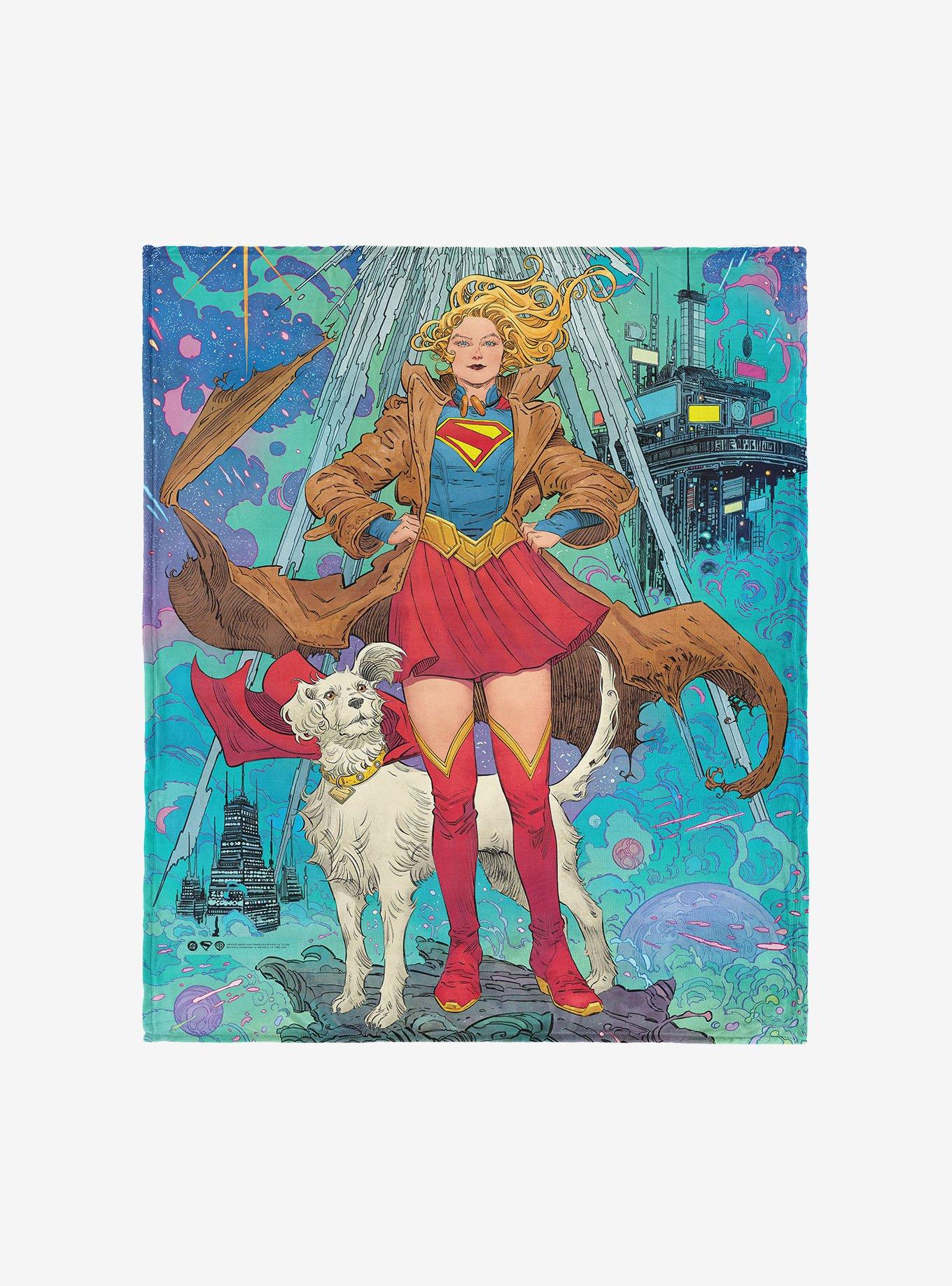 DC Comics Supergirl Pose 50x60" Silk Touch Throw Blanket, , hi-res