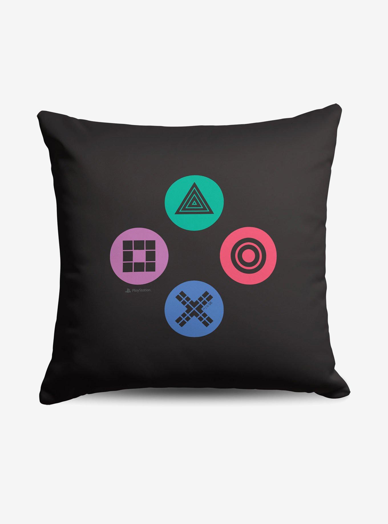 PlayStation Buttons Throw Pillow, , hi-res