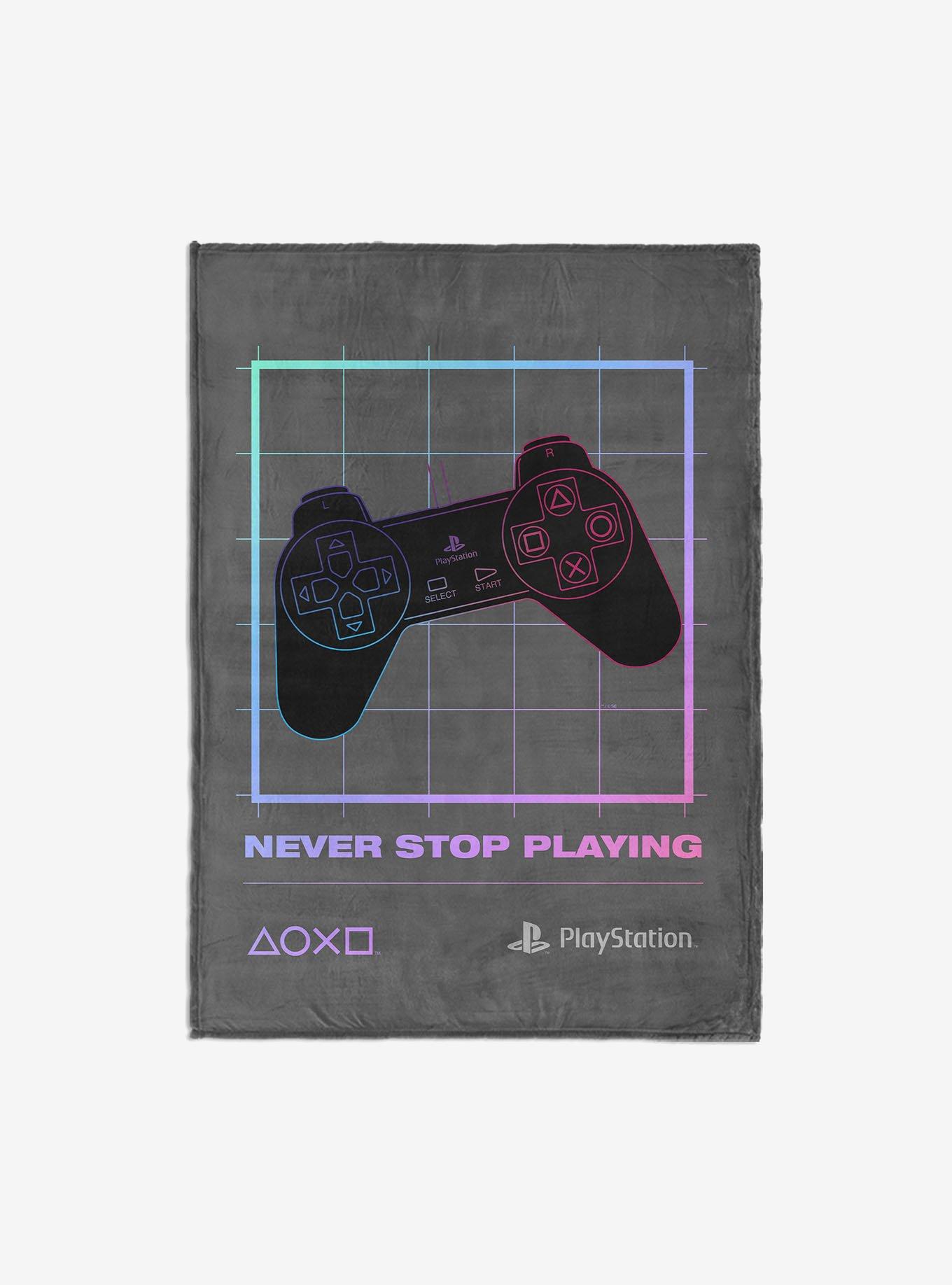 PlayStation Never Stop Playing 60x80" Silk Touch Throw Blanket, , hi-res