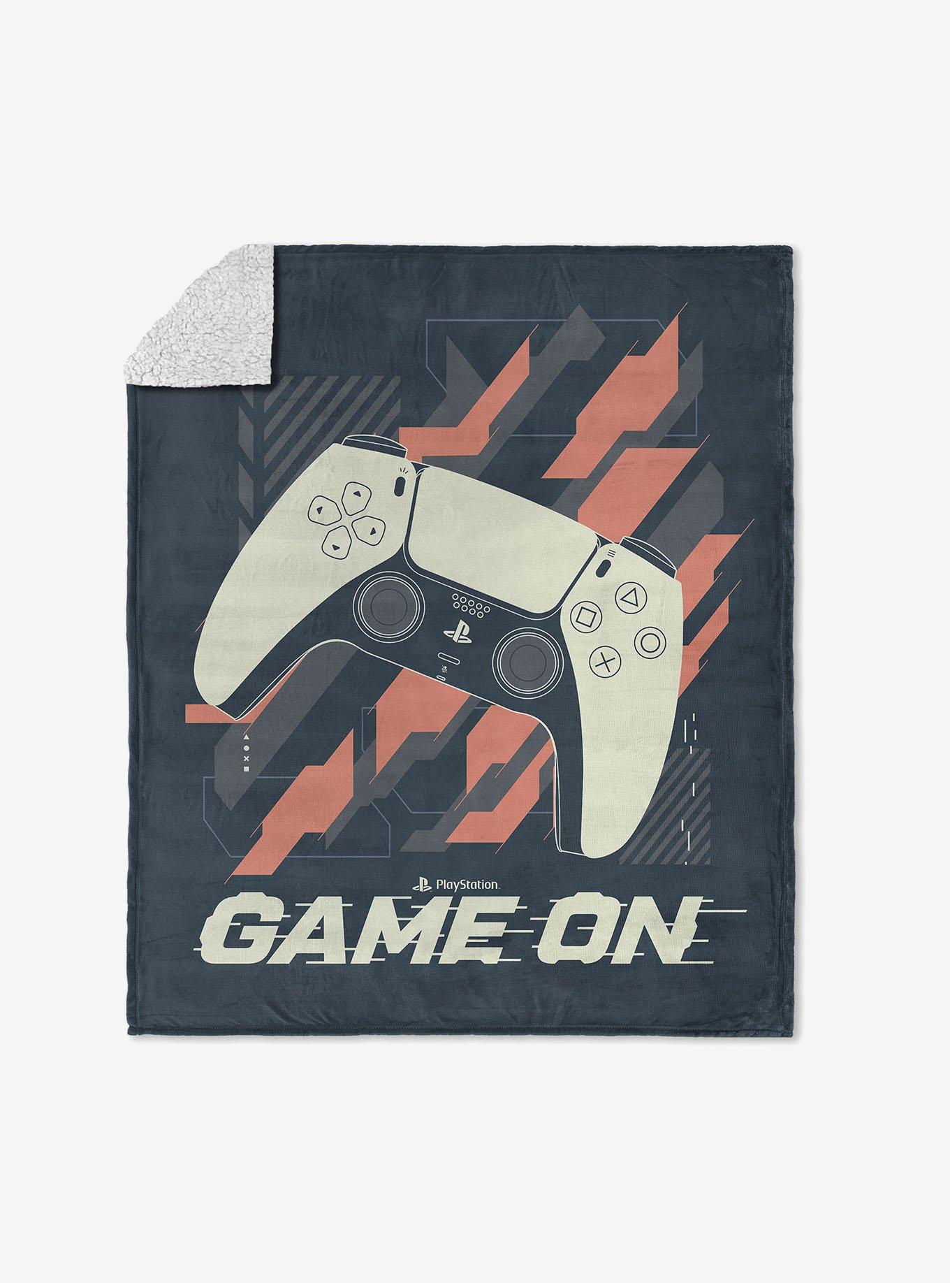 PlayStation Game On Silk Touch Sherpa Throw Blanket, , hi-res