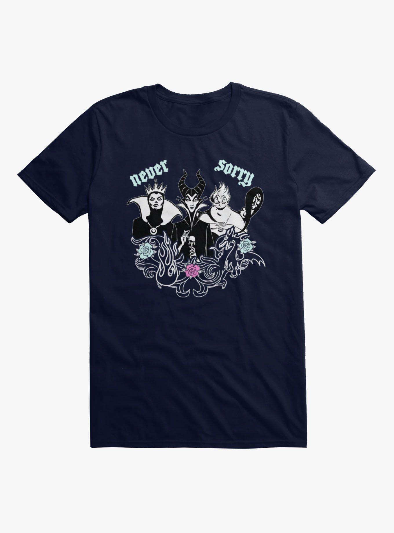Disney Villains Never Sorry T-Shirt, , hi-res