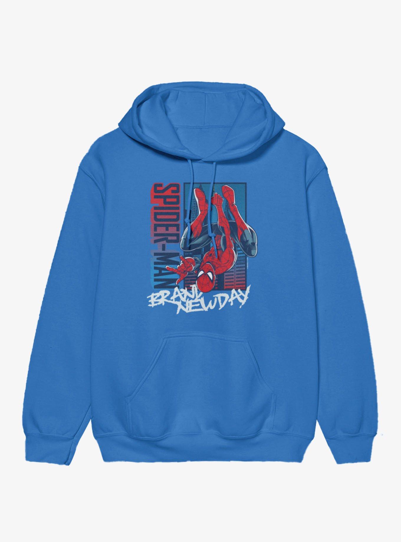 Marvel Spider-Man Brand New Day Blue And Red Upside Down Hero Hoodie, , hi-res
