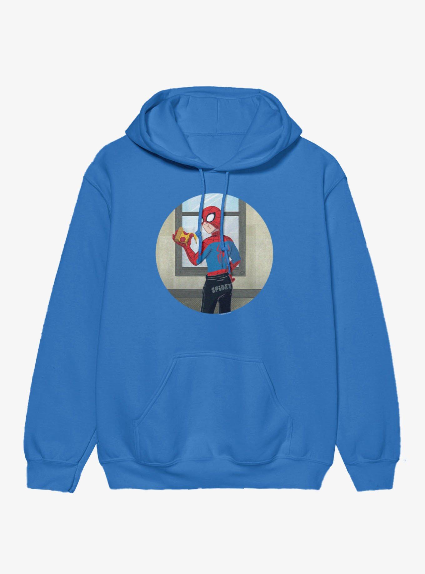 Marvel Spider-Man Brand New Day Studded Sweats Spidey With Pizza Hoodie, , hi-res view 1