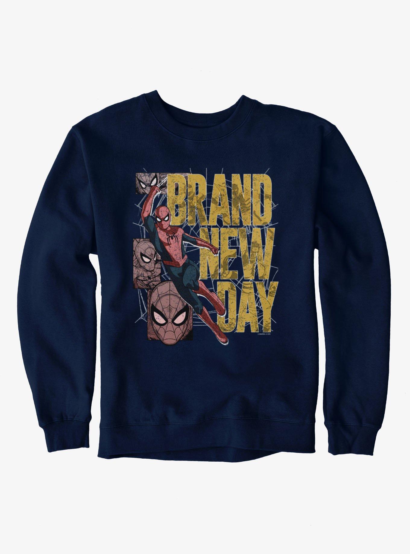 Marvel Spider-Man Brand New Day Swinging Panel Sweatshirt, , hi-res