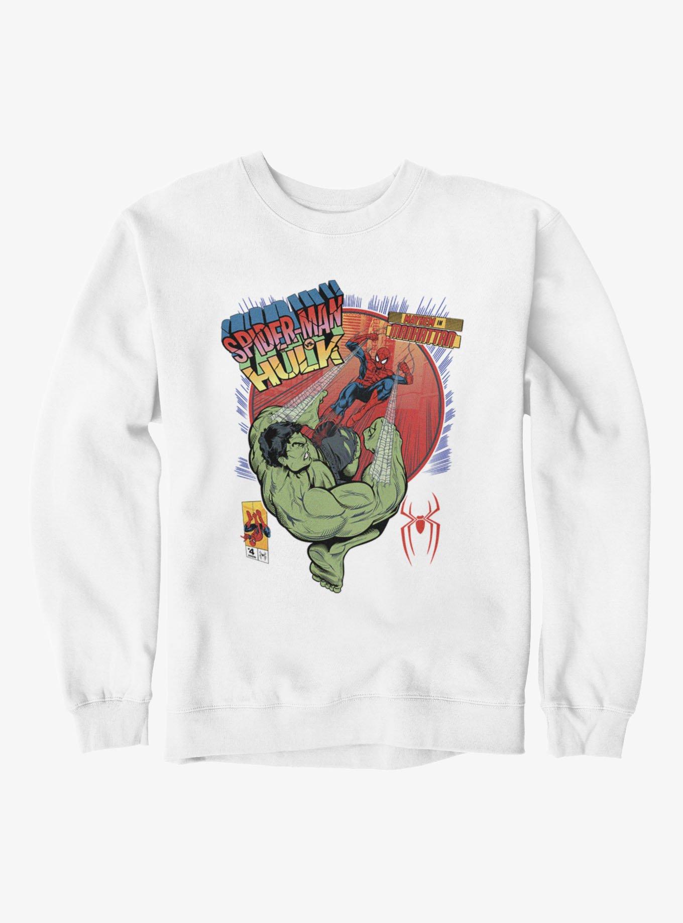 Marvel Spider-Man Brand New Day Mayhem In Manhattan Slingshot Kick Sweatshirt, , hi-res