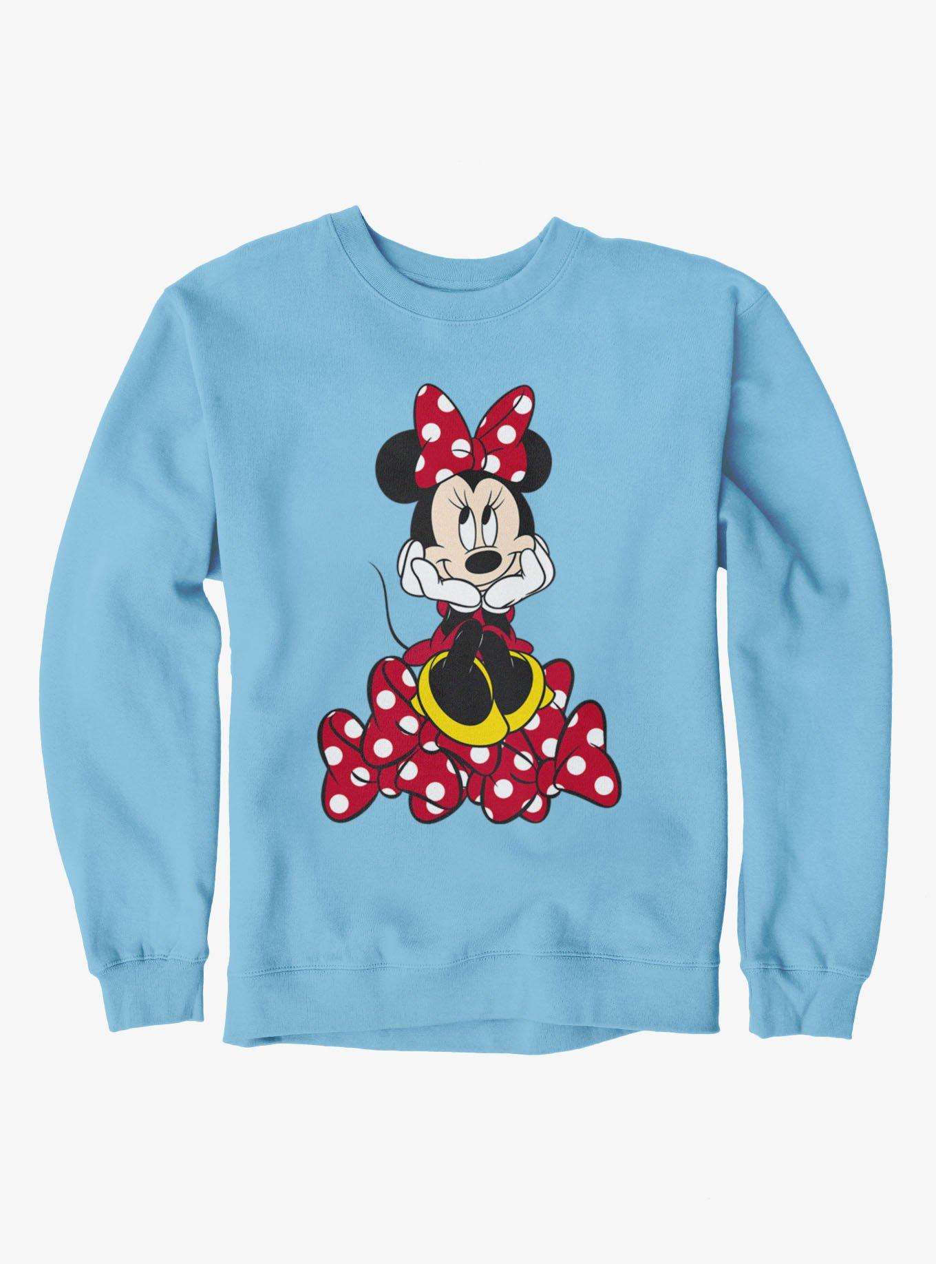 Disney Minnie Mouse Happy Pile Of Bows Sweatshirt, , hi-res