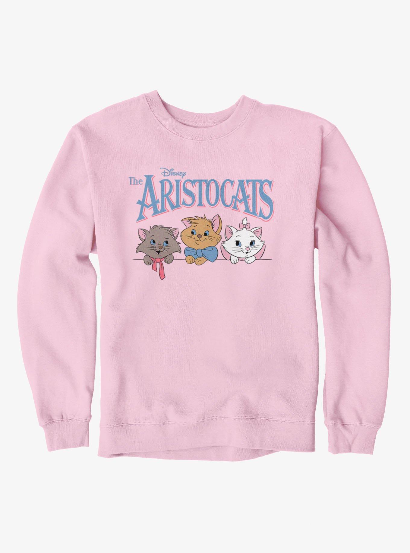 Disney Aristocats Logo Kitten Face Lineup Sweatshirt, , hi-res