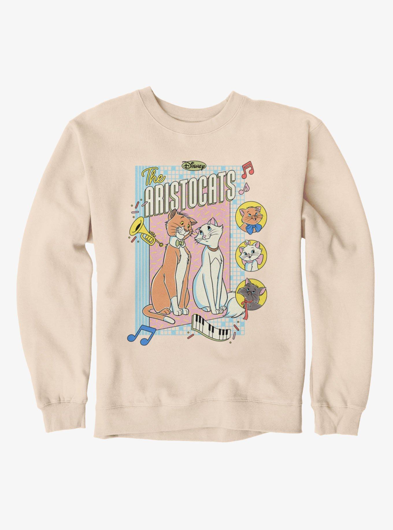 Disney Aristocats Vintage Music Cover Sweatshirt, , hi-res