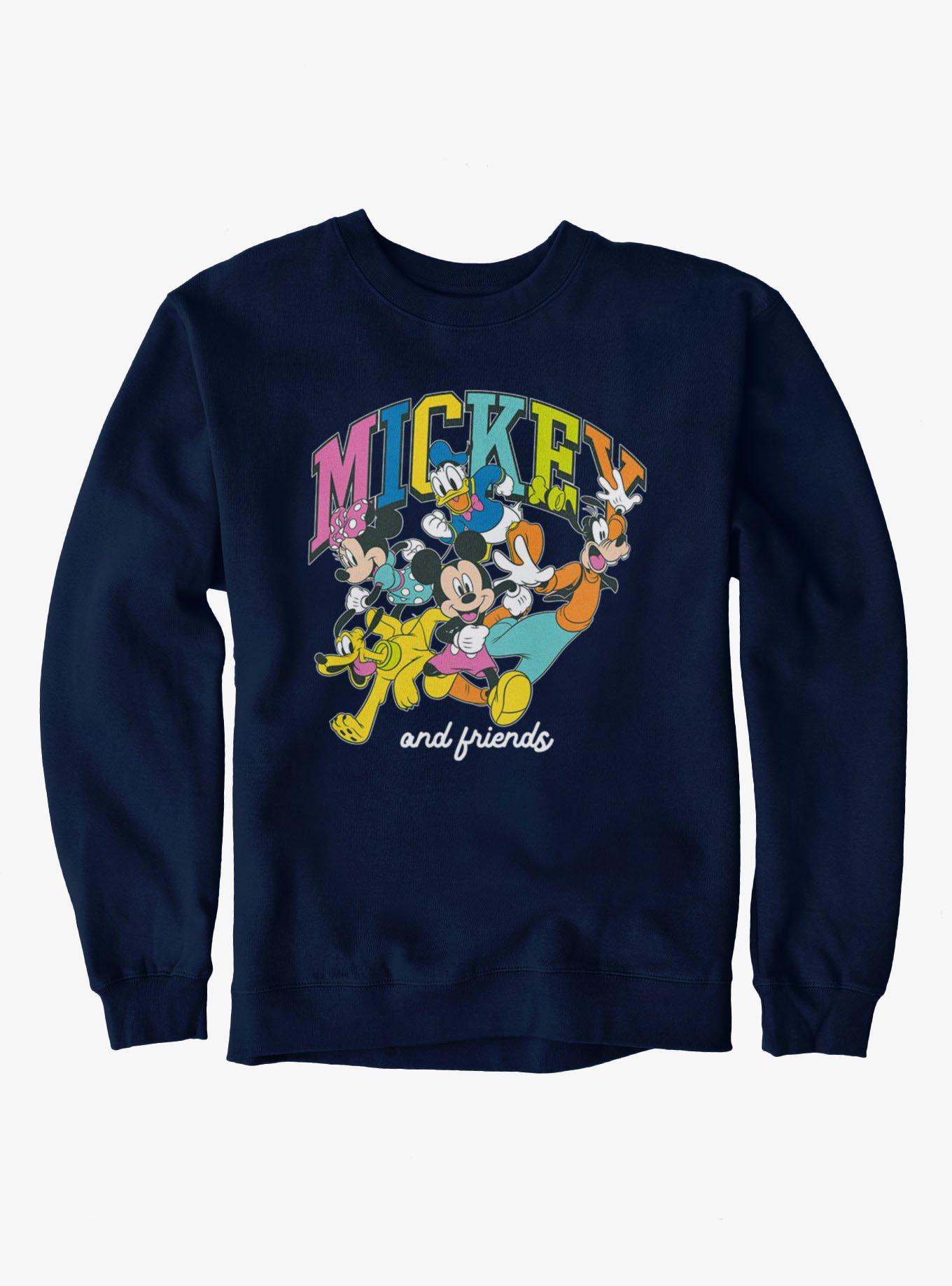 Disney Mickey Mouse Arched Running Group Sweatshirt, , hi-res