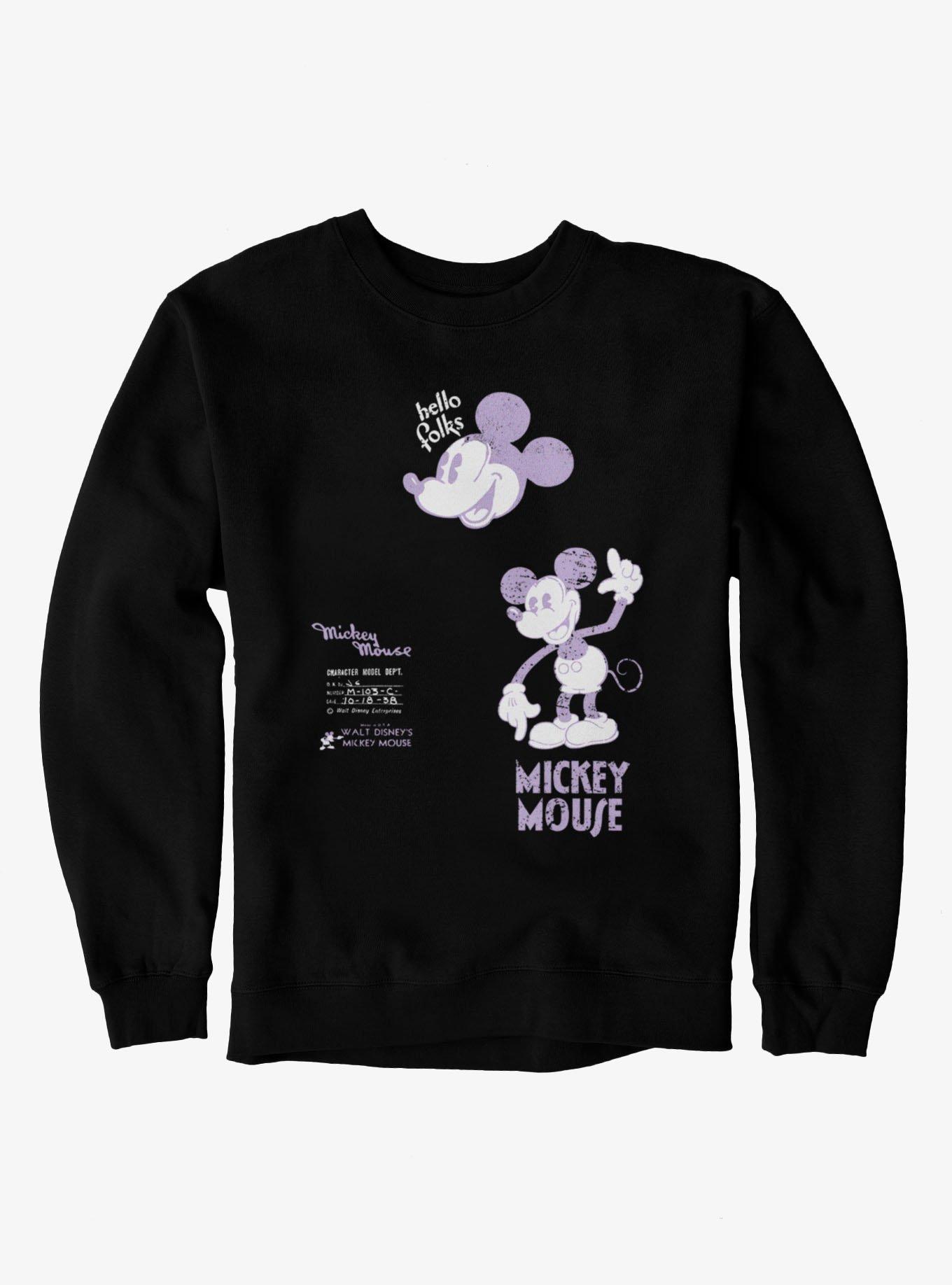 Disney Mickey Mouse Character Model 1938 Sketch Sweatshirt, , hi-res