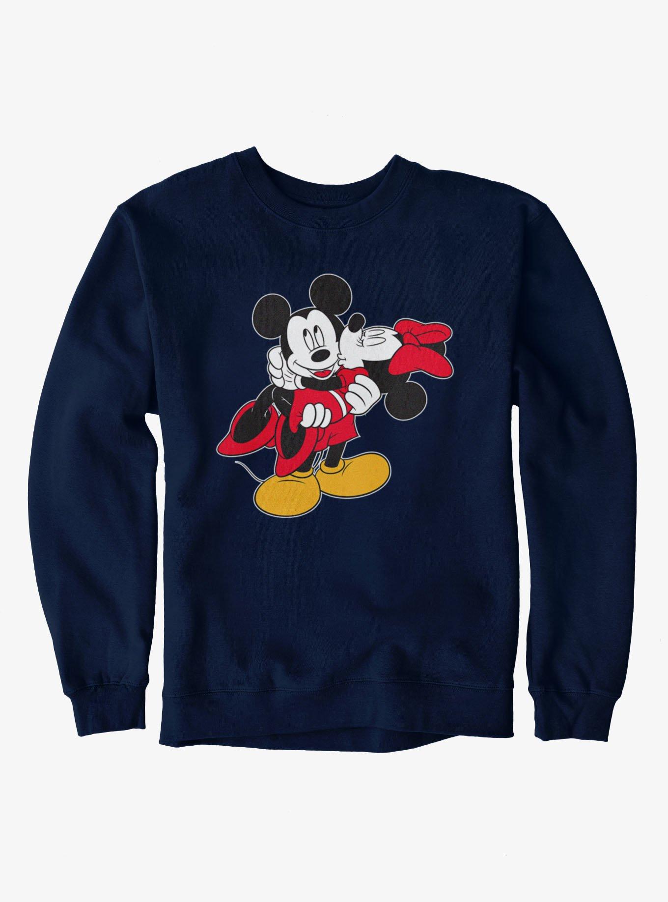 Disney Mickey Mouse Carrying Kiss Minnie Sweatshirt, , hi-res