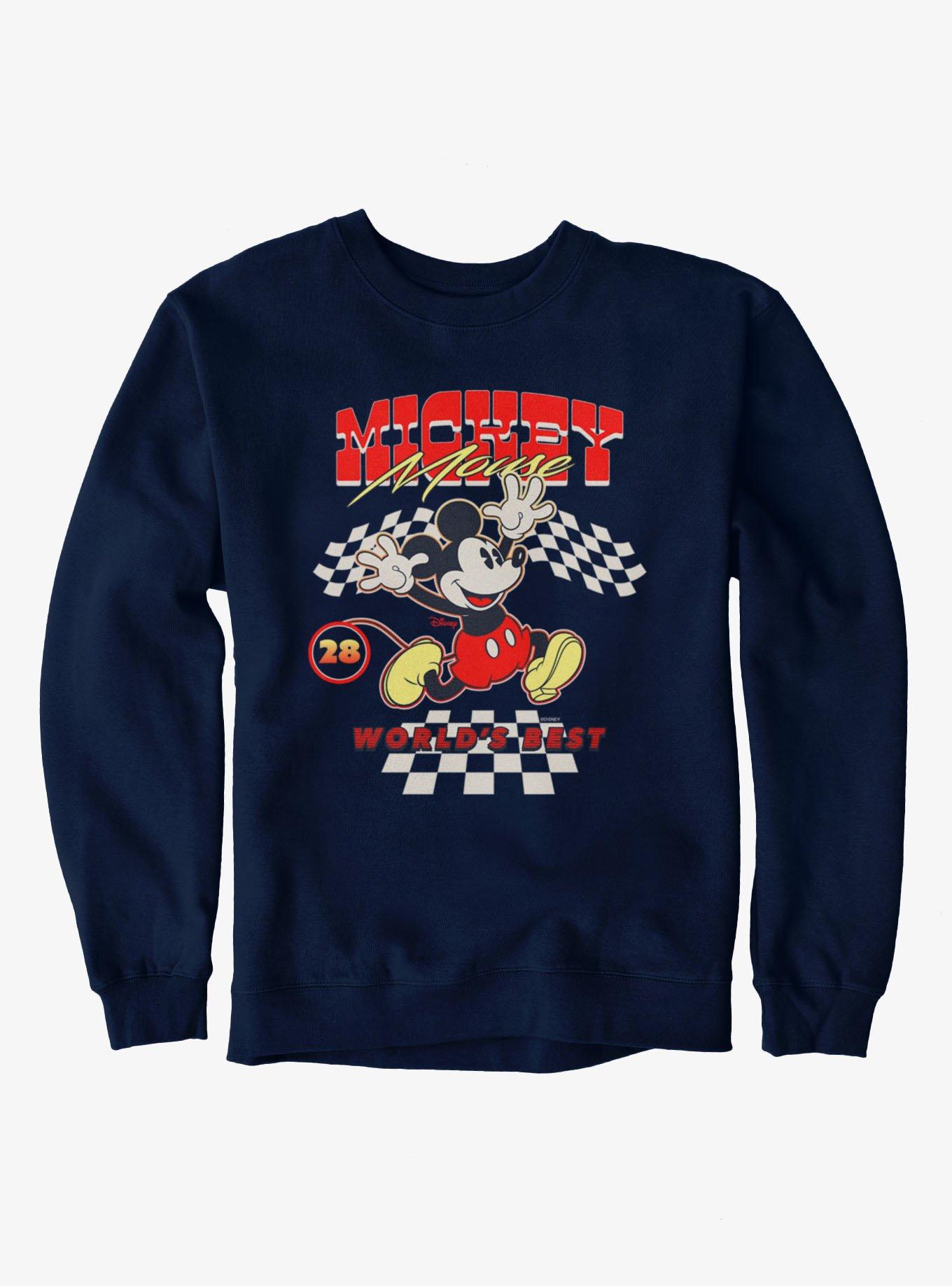 Disney Mickey Mouse Worlds Best Racer 28 Vintage Sweatshirt, , hi-res