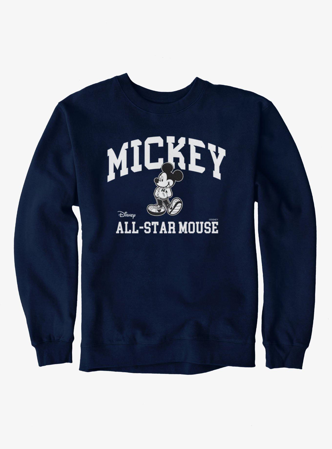 Disney Mickey Mouse All Star Mouse Sweatshirt, NAVY, hi-res view 1