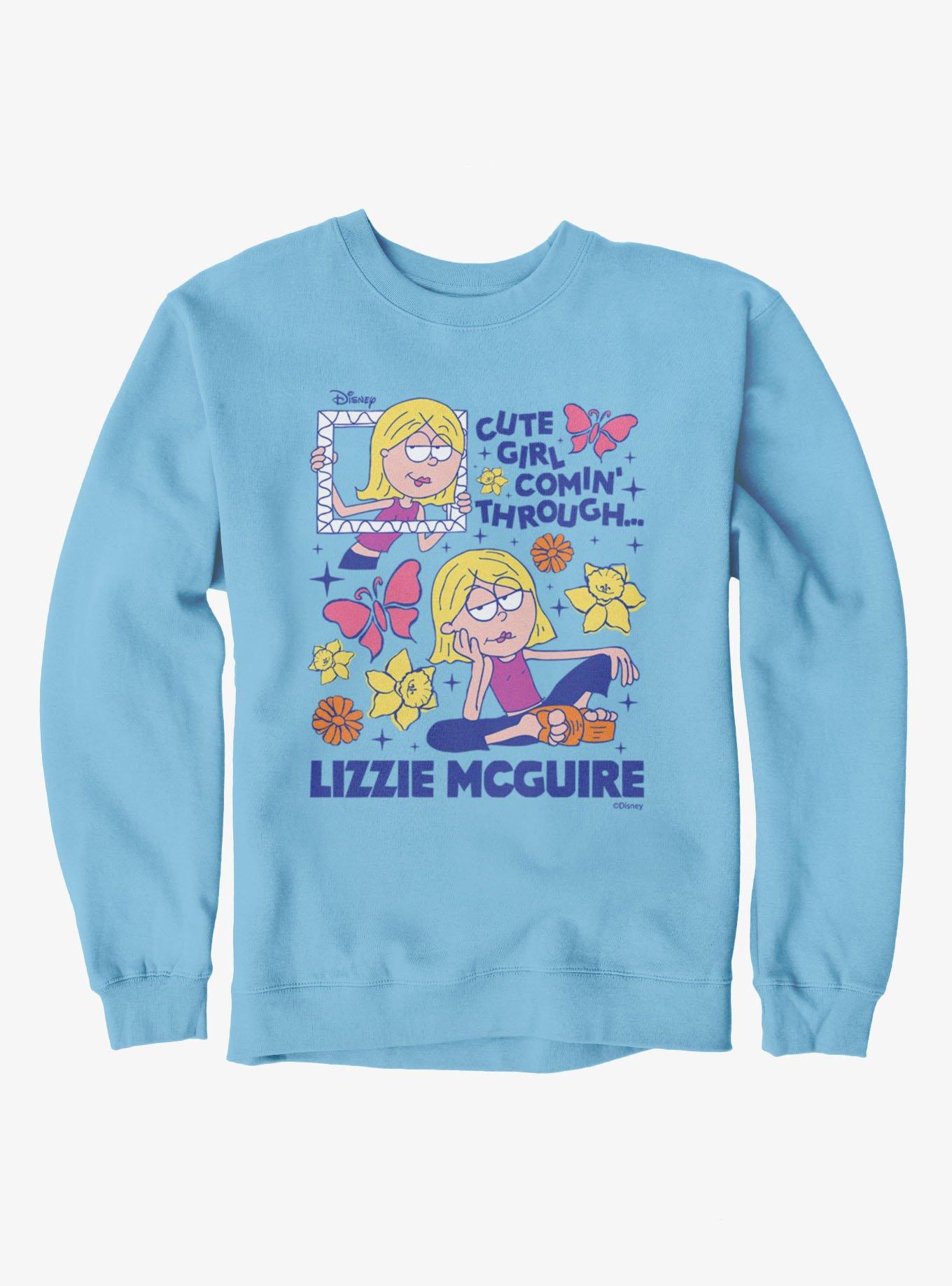 Disney Lizzie McGuire Cute Girl Coming Through Frame Sweatshirt, , hi-res